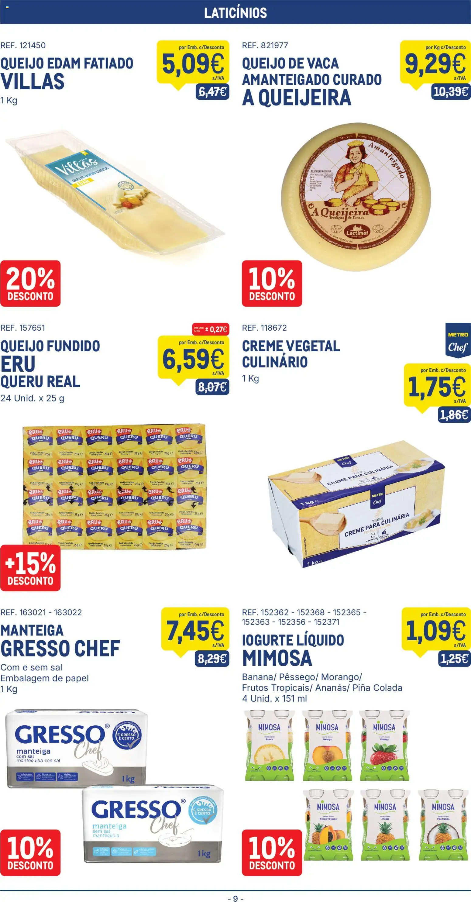 Makro folheto │ válido de 28.04.2026 | Página: 9 | Produtos: Sal, Manteiga, Queijo, Iogurte