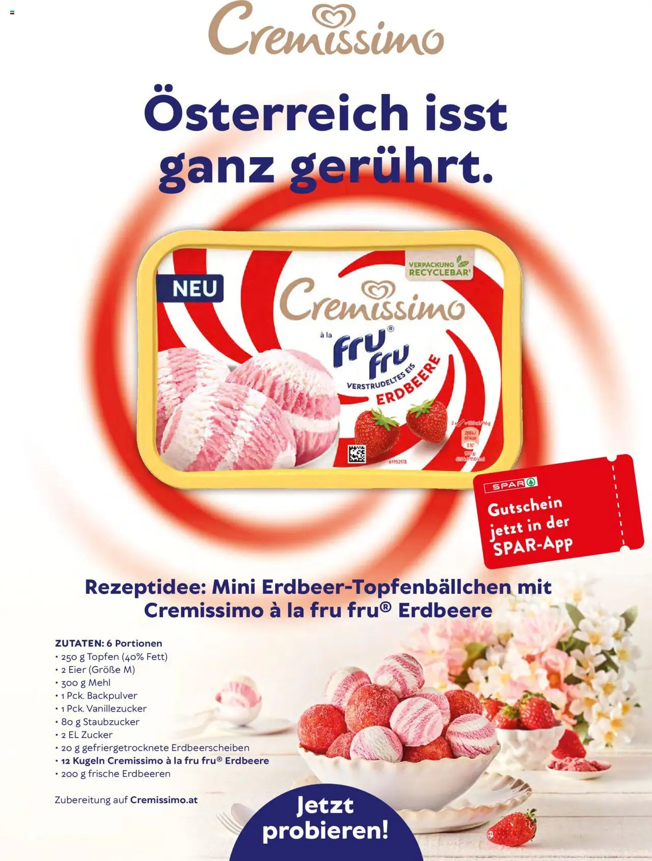 Spar Mahlzeit! Magazin gültig ab 01.07.2025 | Seite: 33 | Produkte: Erdbeeren, Eis, Zucker, Eier