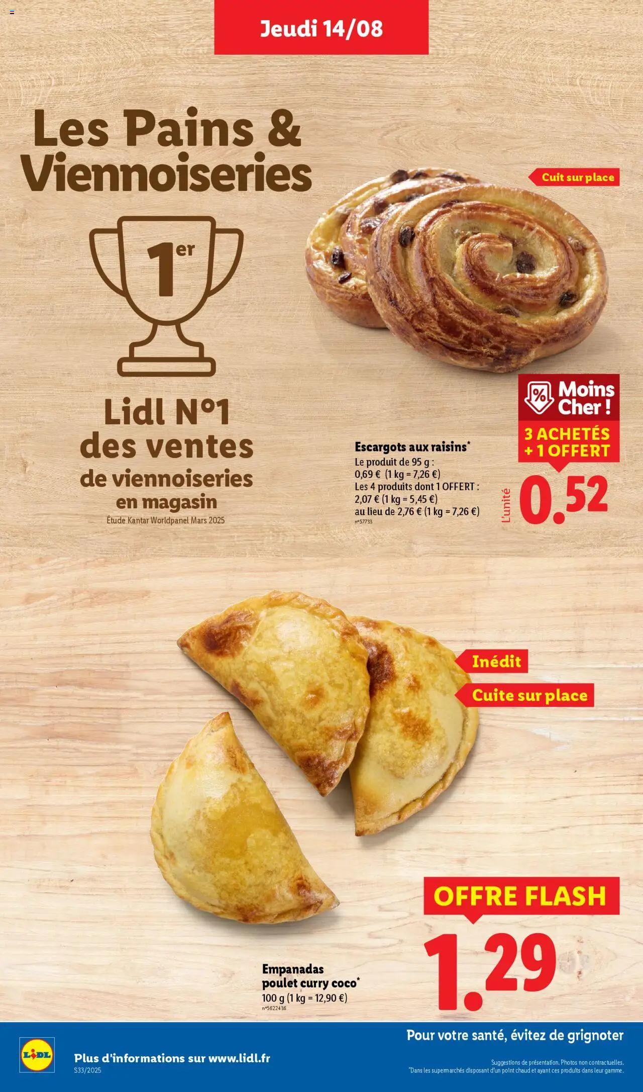  | Page: 8 | Produits: Escargots, Curry, Viennoiseries