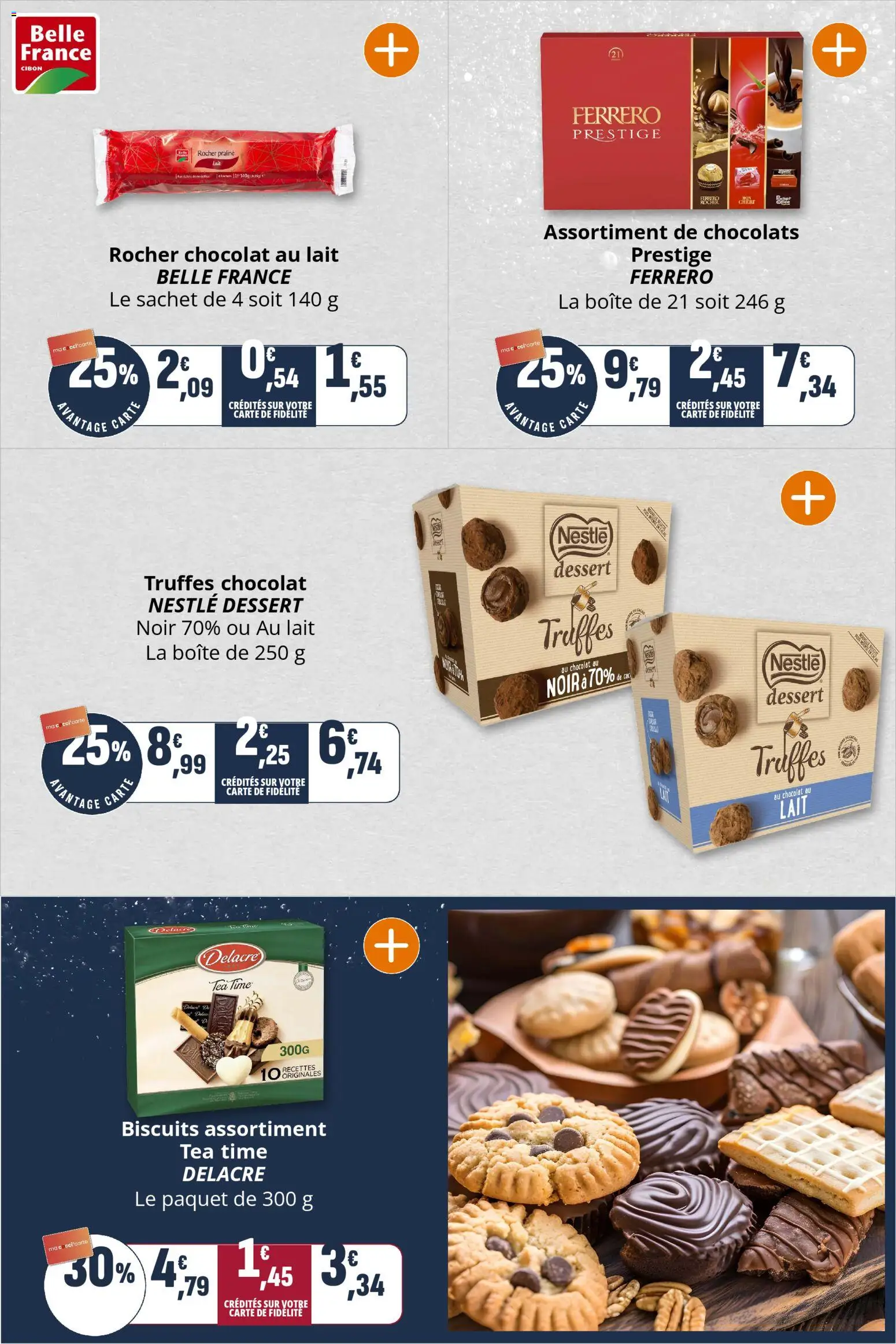 {H1} | Page: 10 | Produits: Chocolat dessert, Lait, Chocolat, Biscuits