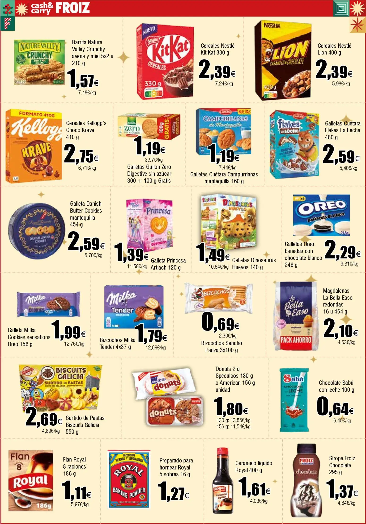 Froiz - Folleto Cash │ válido desde el 18.12.2025 | Página: 16 | Productos: Cereales, Galletas, Magdalenas, Donuts