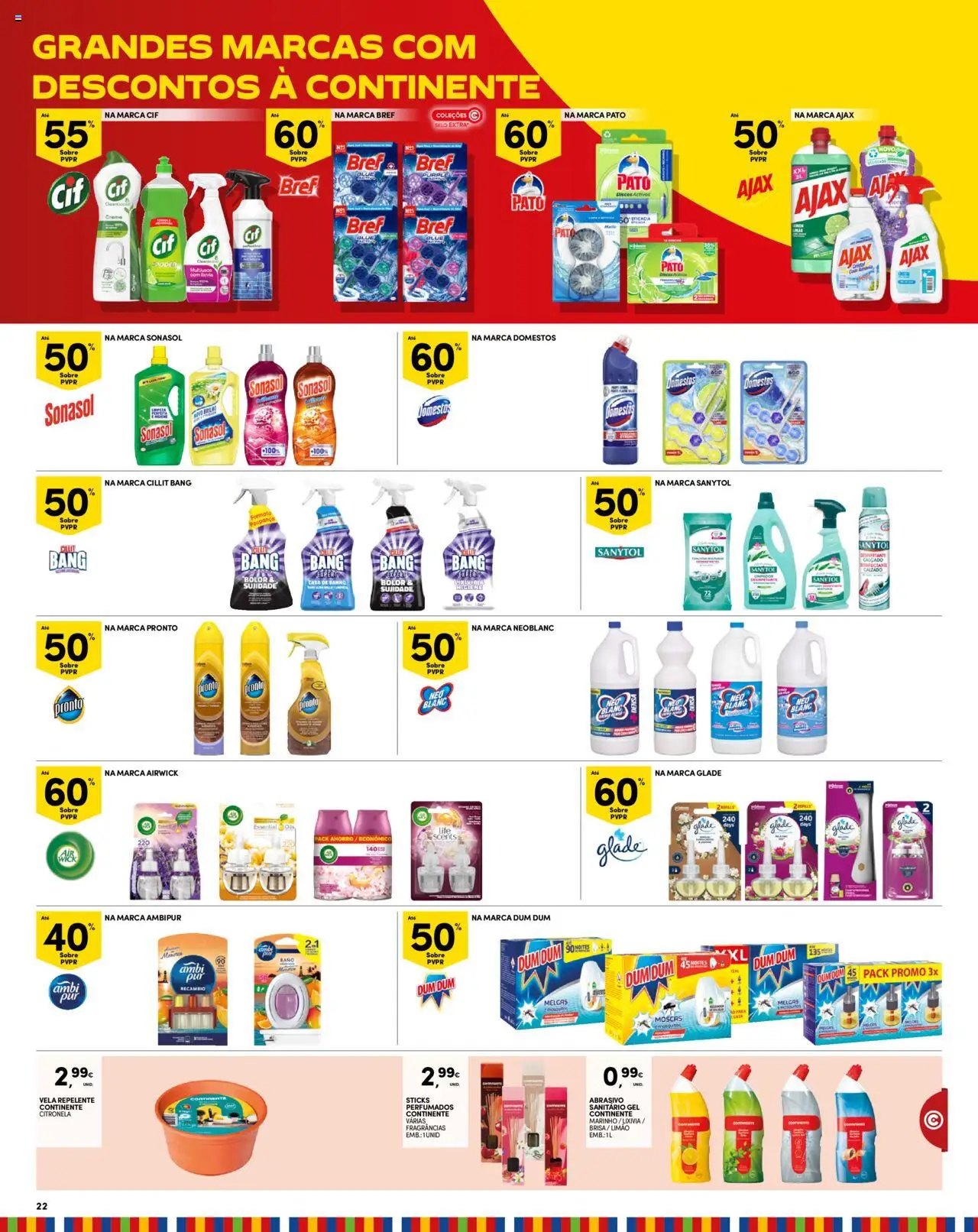Continente - Madeira │ válido de 12.08.2025 | Página: 22 | Produtos: Repelente, Casa de banho, Banho, Creme