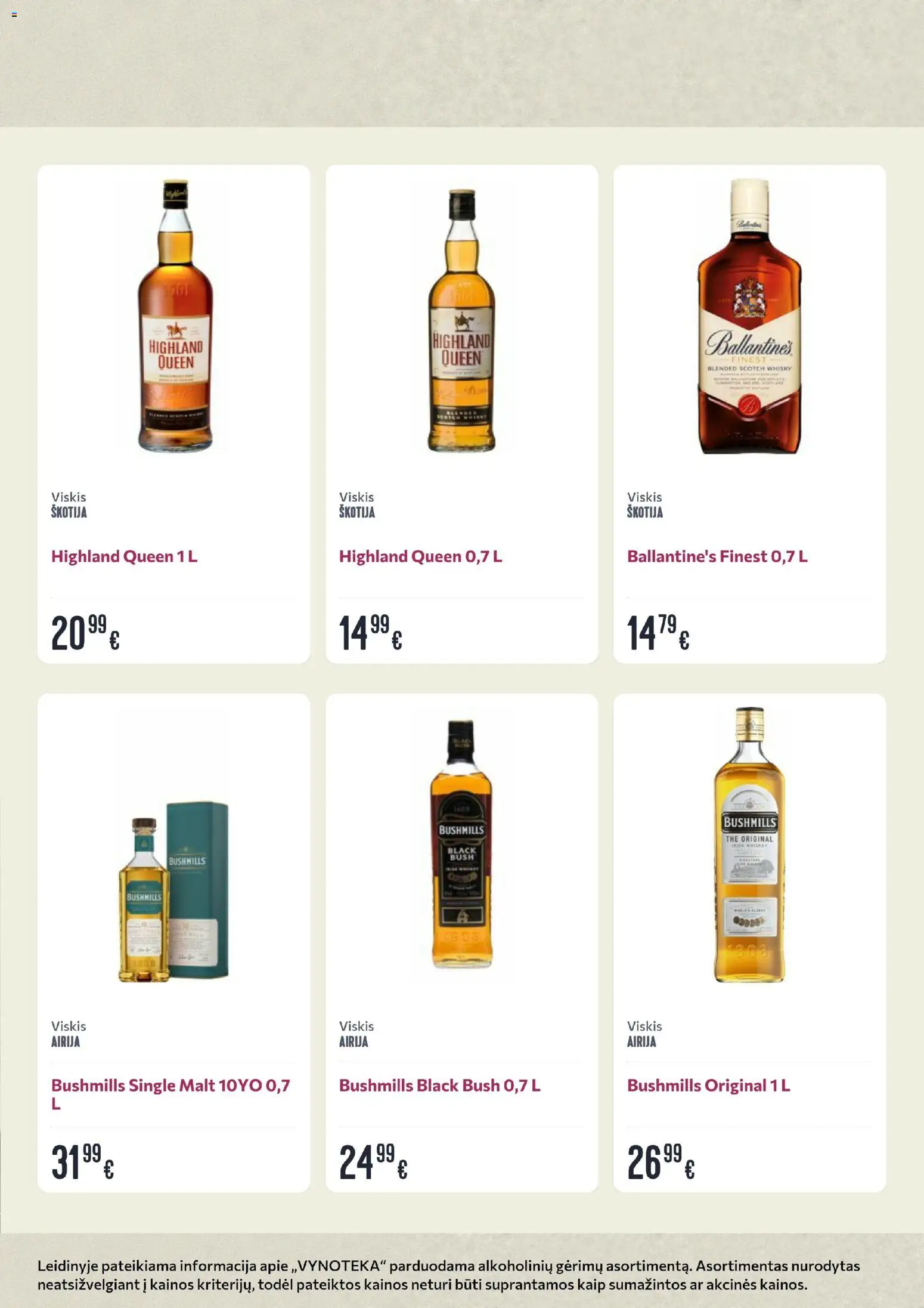 VYNOTEKA akcijos nuo 12.01.2026 | Puslapis: 5 | Prekių: Viskis