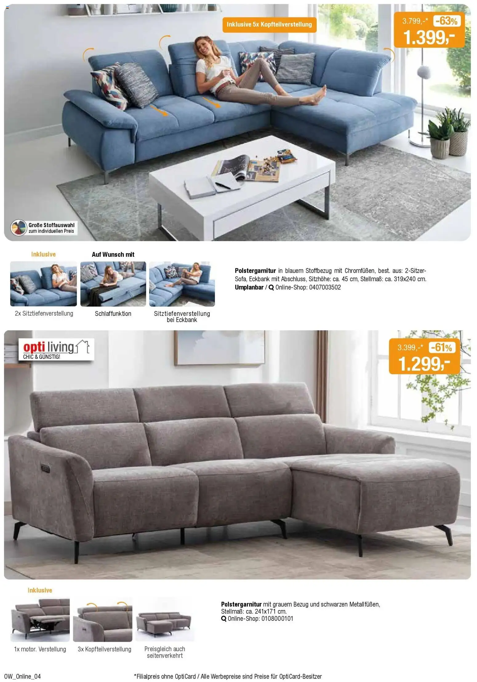 Angebote - Dein trendiges Möbelhaus – gültig ab 21.03.2026 | Seite: 4 | Produkte: Eckbank