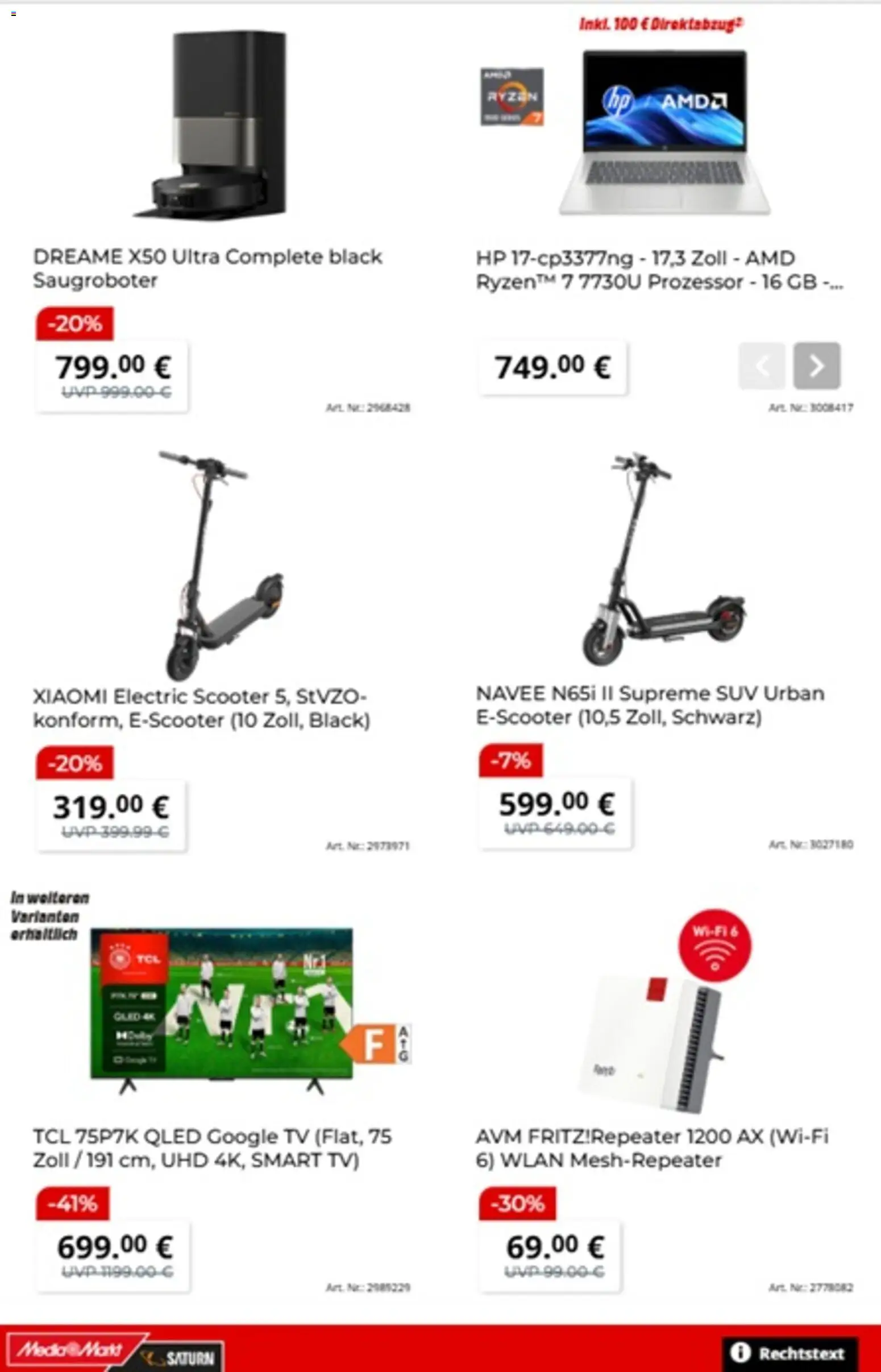 Media Markt Prospekt 	 – gültig ab 09.03.2026 | Seite: 14 | Produkte: HP, Xiaomi, Scooter, Smart TV