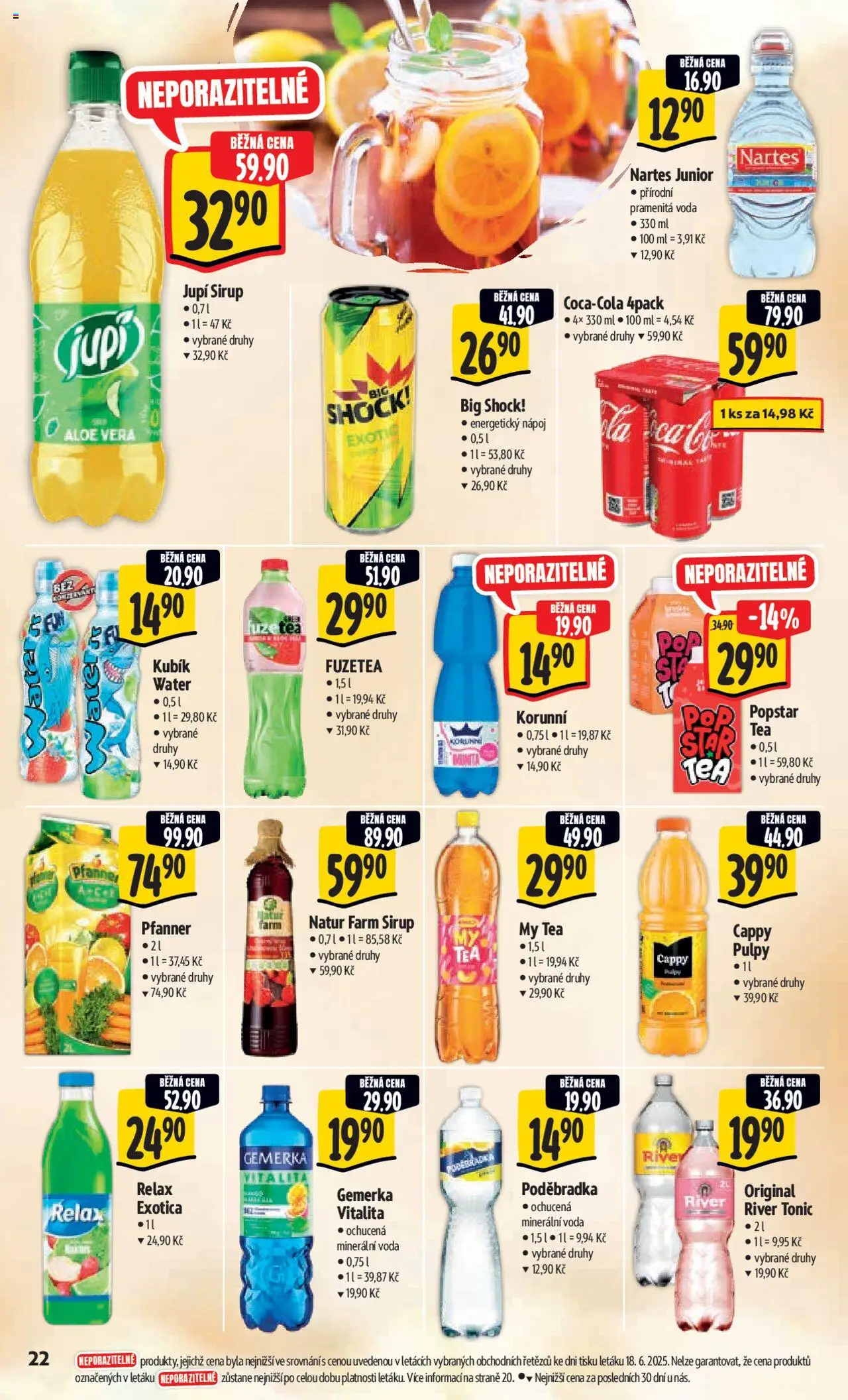 Albert leták - Hypermarket od 25.06.2025 | Strana: 31 | Produkty: Poděbradka, Tonic Water, Sirup, Energy drink