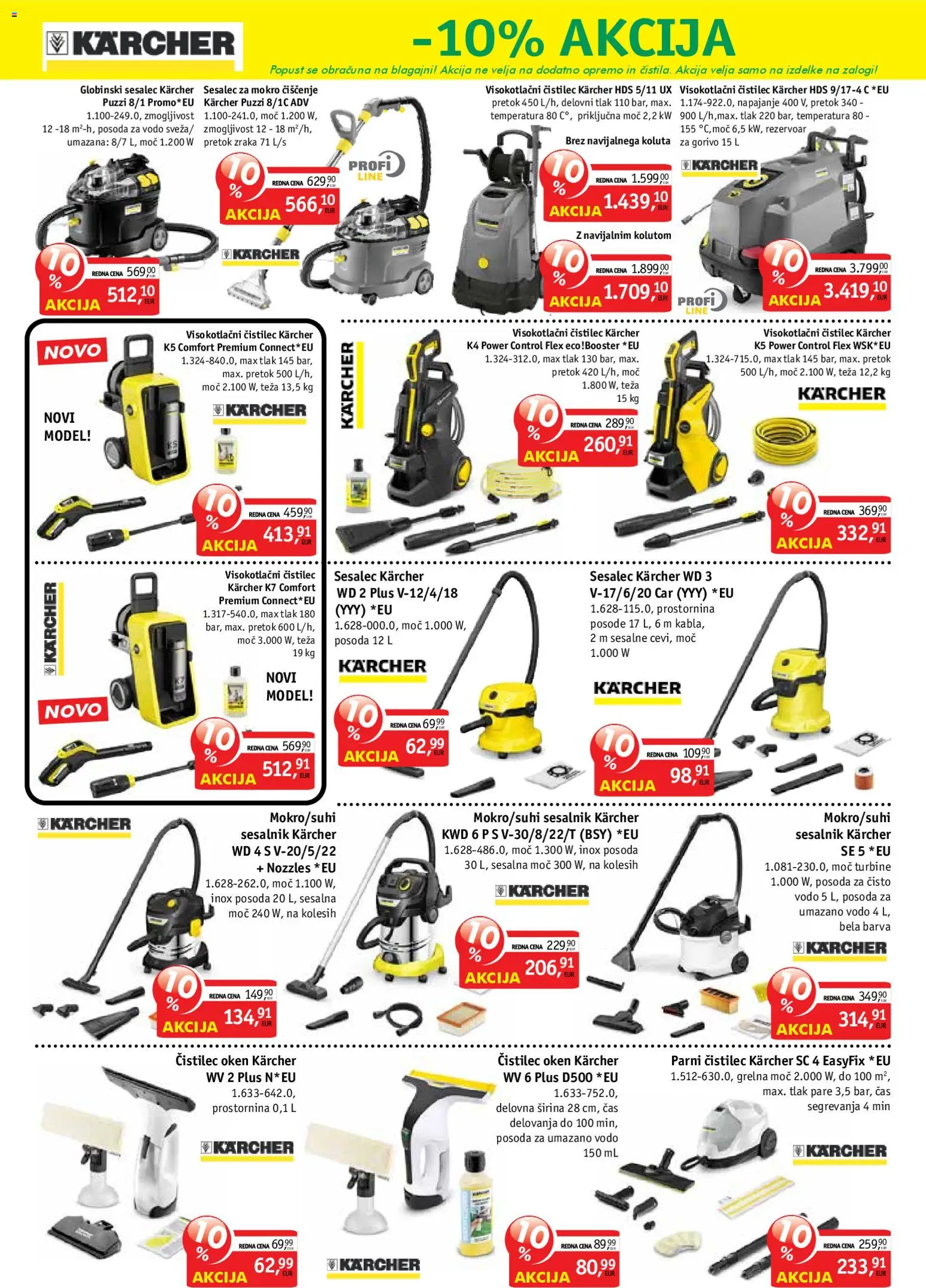 Novi Jager katalog ponudbe – veljaven od 22.04.2026 | Stran: 10 | Izdelki: Teza, Sesalec, Barva, Sesalnik