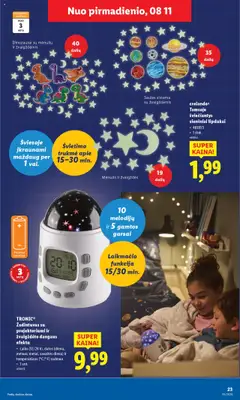 LIDL - Leidinys - Ne maisto prekių pasiūlymai│galioja nuo 11.08.2025 | Puslapis: 23 | Prekių: Žadintuvas