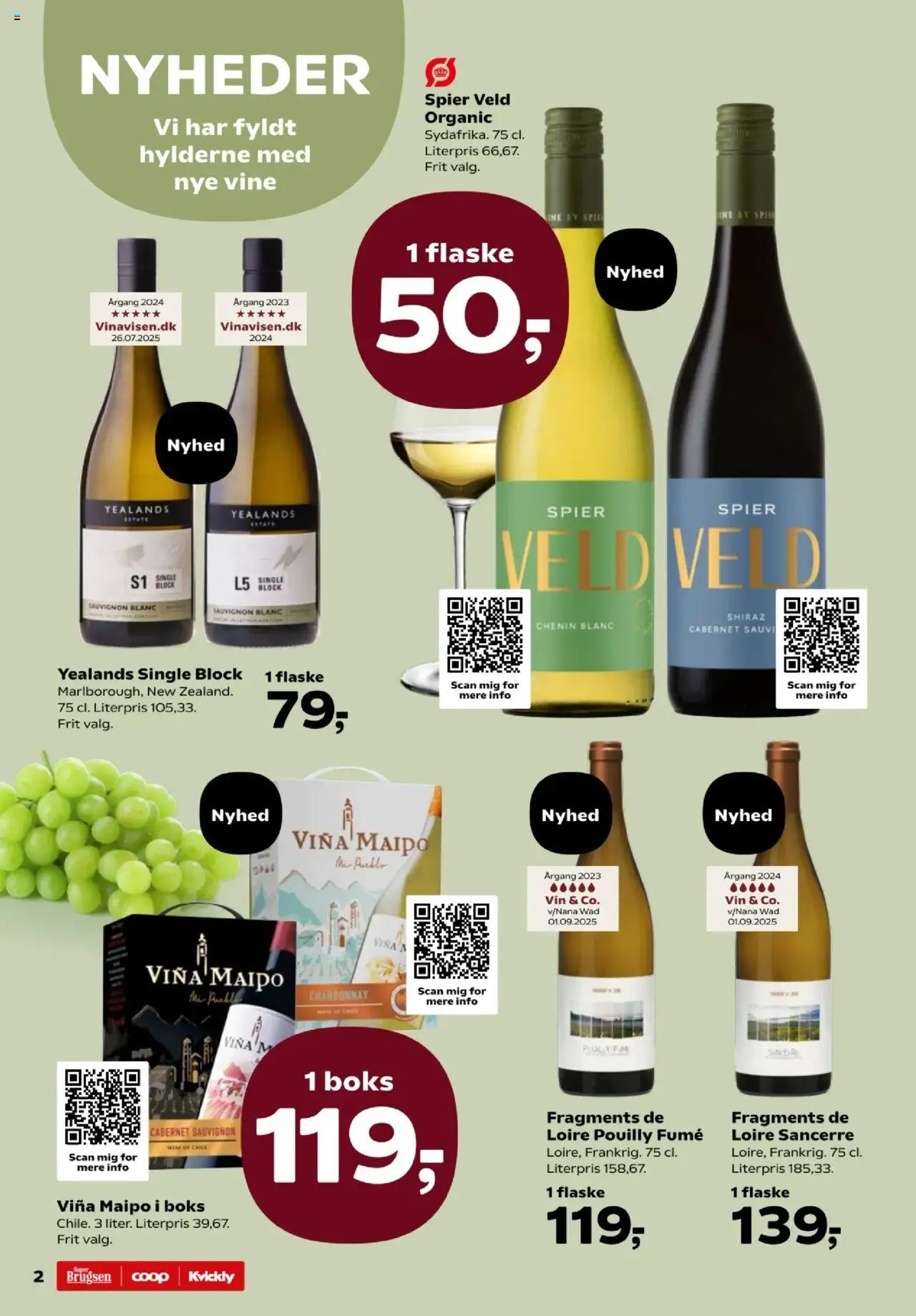 Kvickly tilbudsavis – gyldig fra 26.09.2025 | Side: 2 | Produkter: Boks, Vin