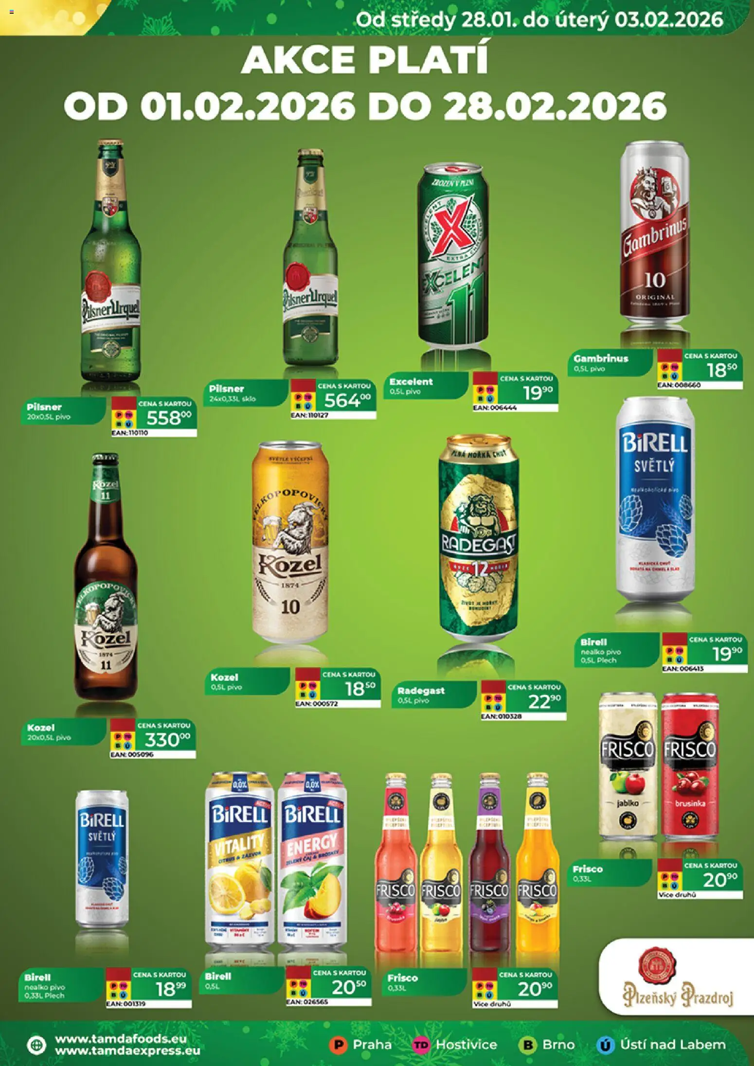 Tamda Foods leták od 28.01.2026 | Strana: 35 | Produkty: Pivo, Prazdroj, Frisco, Gambrinus