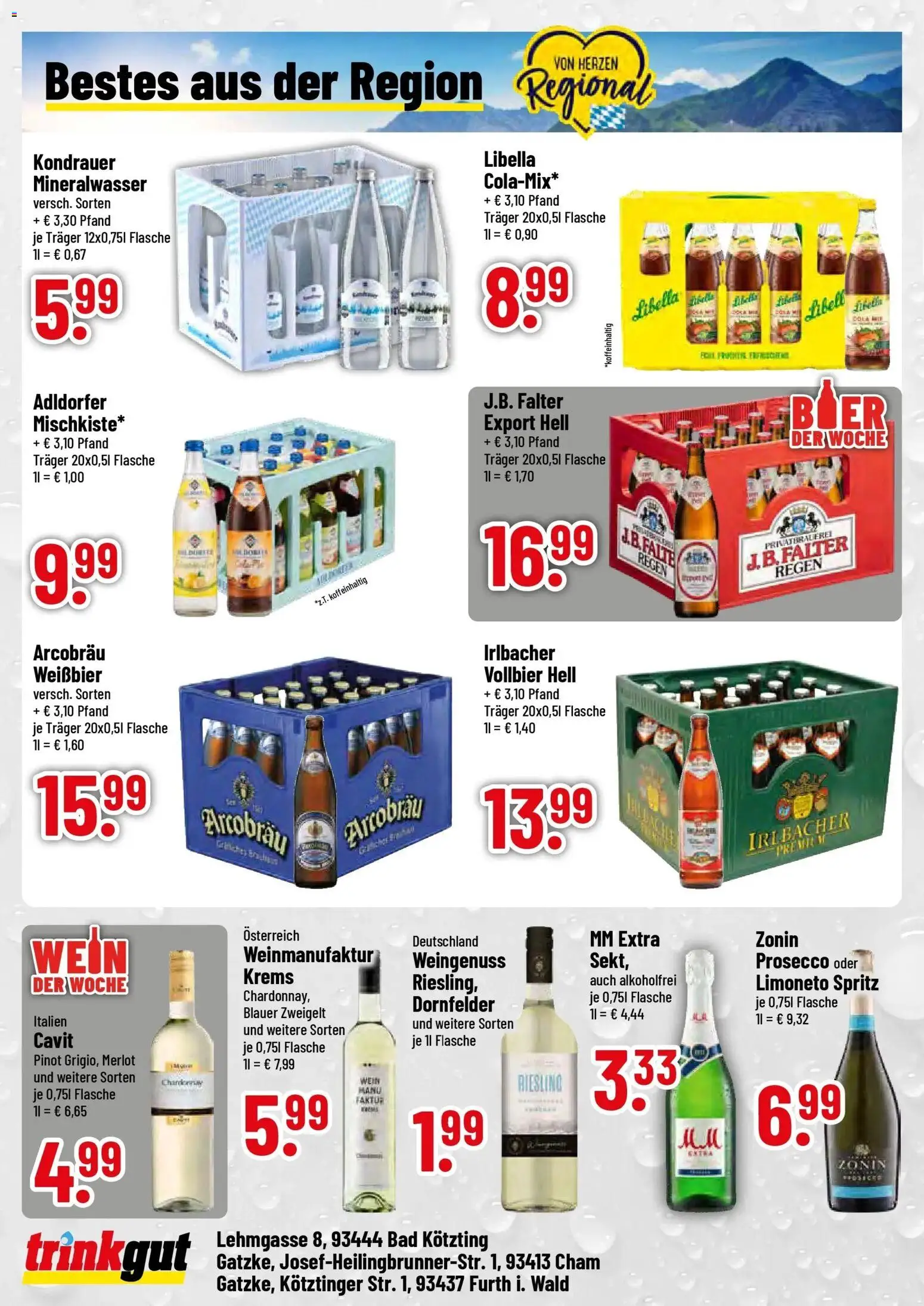 Trinkgut - trinkgut: Wochenangebote – gültig ab 07.12.2025 | Seite: 4 | Produkte: Merlot, Bad, Mineralwasser, Wein