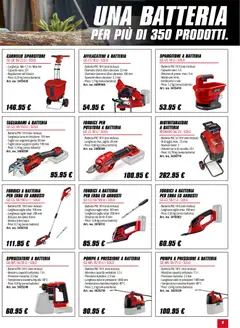 Anteprima del volantino Volantino Einhell	 valido a partire dal 02.02.2026 | Pagina: 9 | Prodotti: Sale, Tubo, Carrello, Batteria