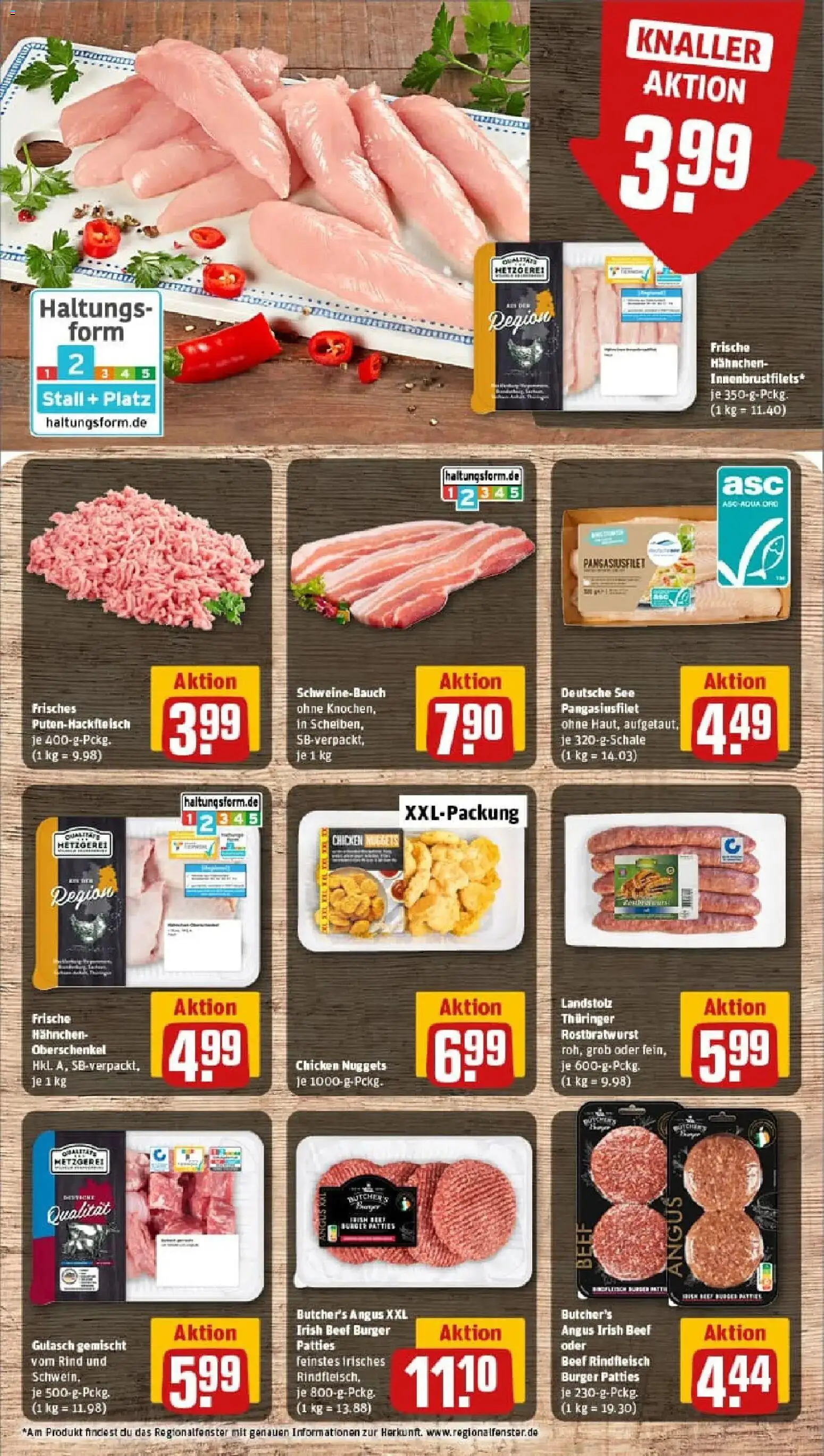 Rewe prospekt Berlin / Tiergarten	 – gültig ab 04.01.2026 | Seite: 8 | Produkte: Hahnchen, Schweinebauch, Gulasch, Rindfleisch
