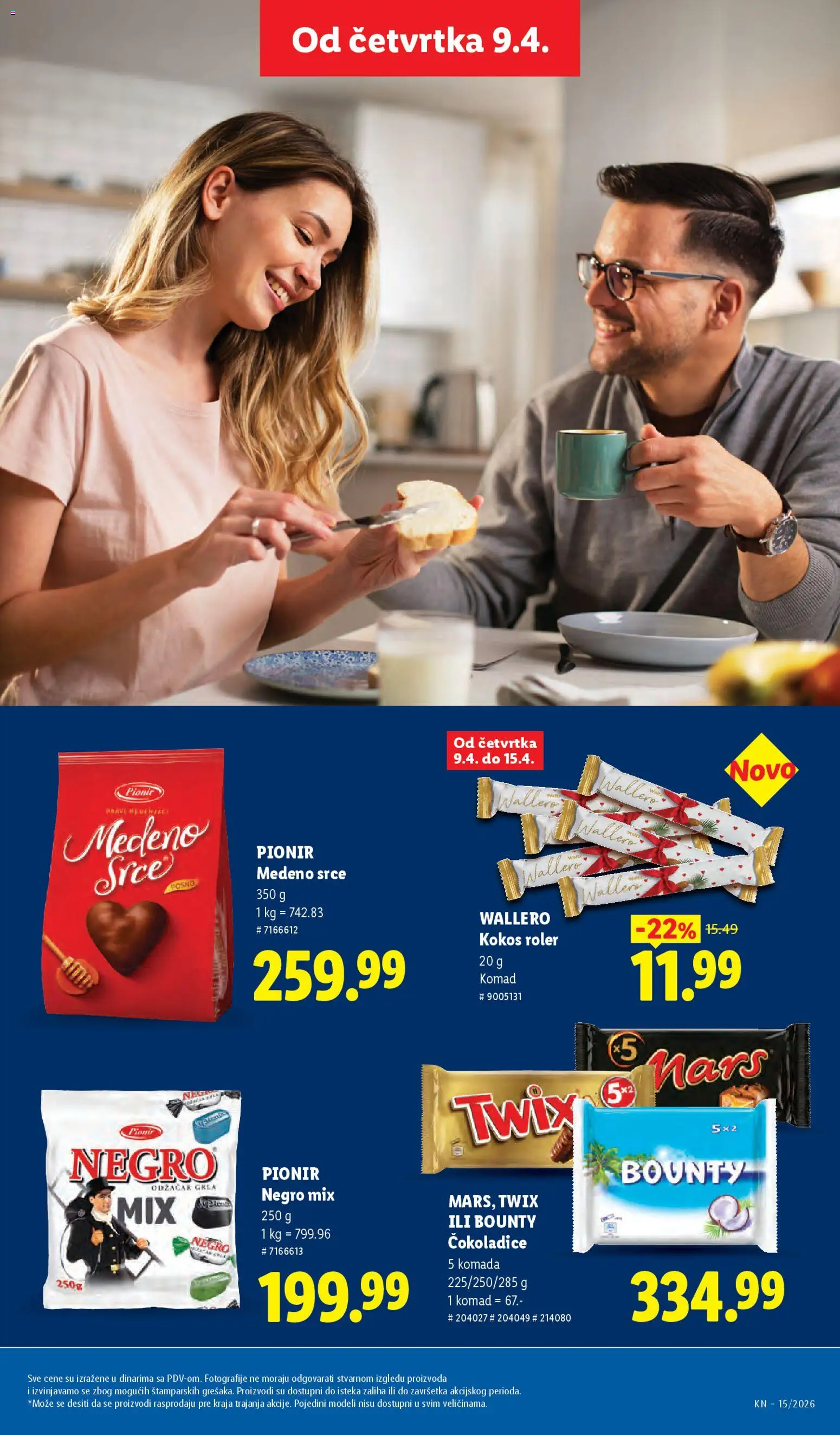 Lidl katalog - važi od 09.04.2026 | Strana: 35 | Proizvode: Twix, Bounty