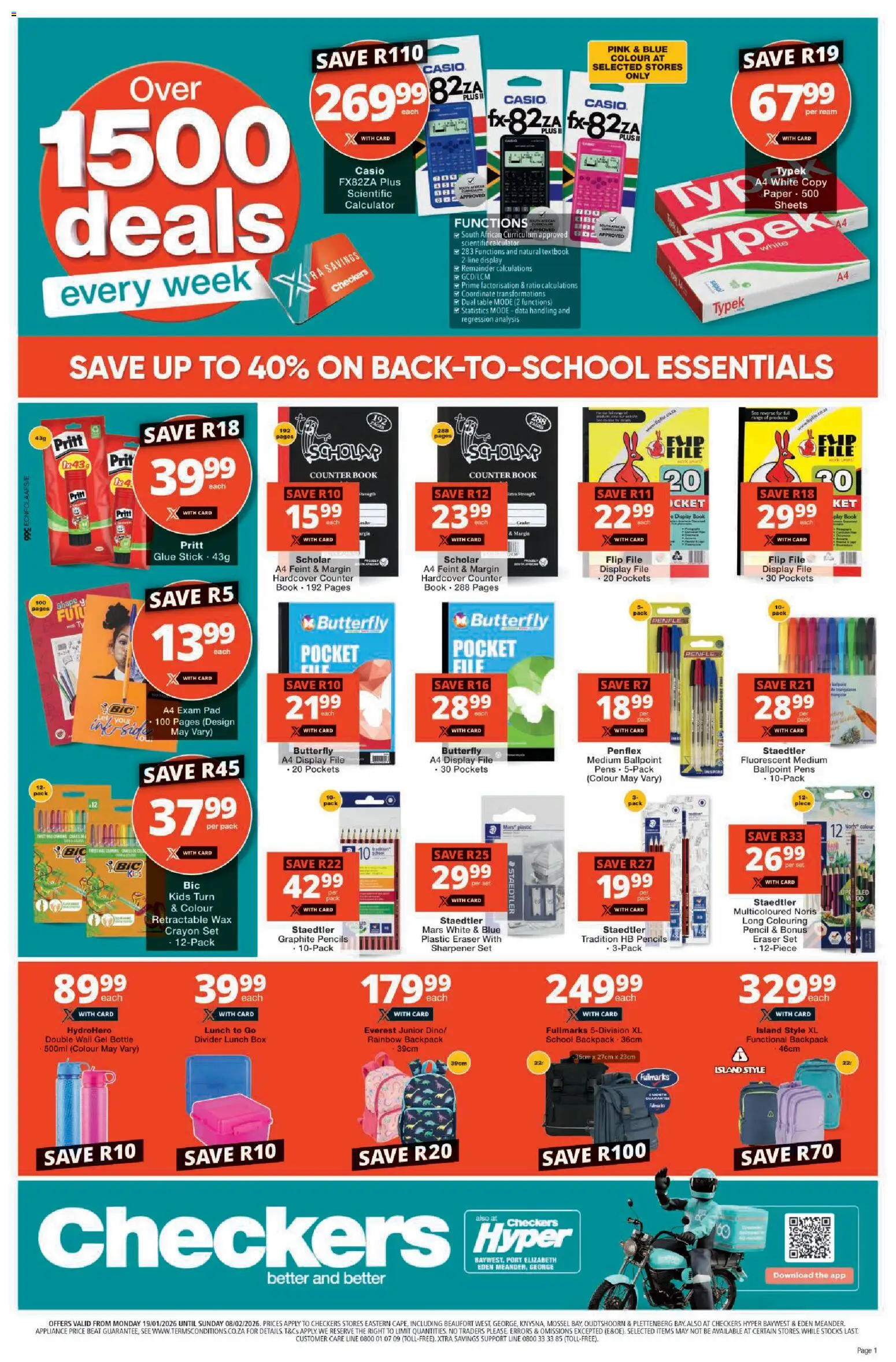 New Checkers catalogue – valid from 19.01.2026 | Page: 13 | Products: Data, Calculator, Wax, Paper