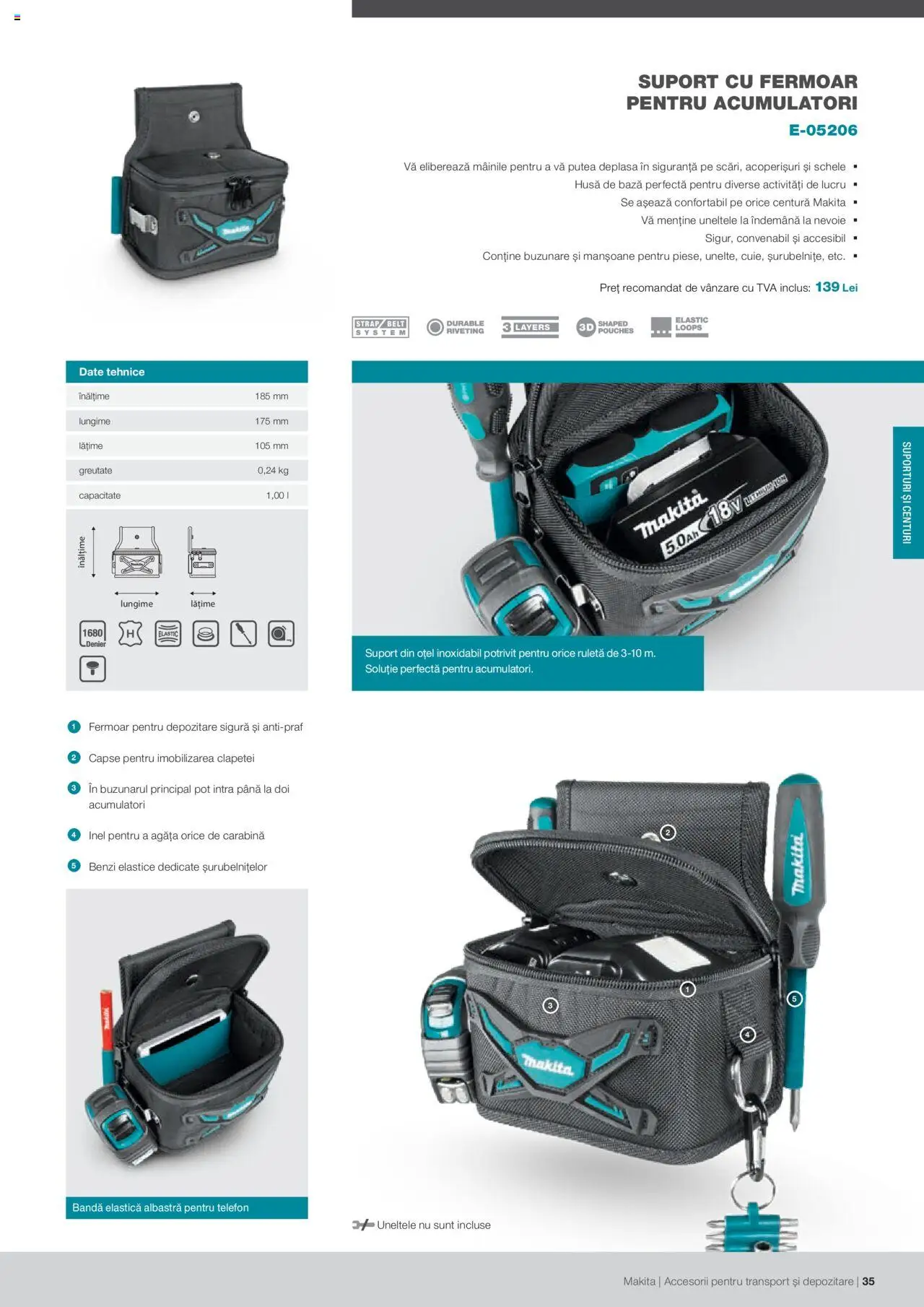 Makita catalog - Accesorii pentru transport si depozitare   – valabil de la 06.09.2021 | Pagină: 35