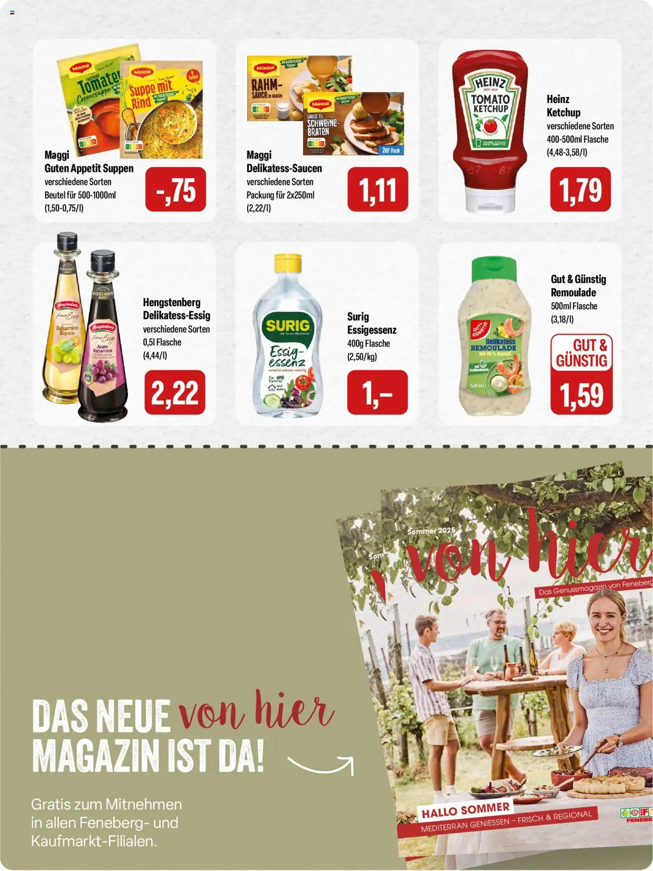 Feneberg Angebote - gültig ab dem 24.07.2025 | Seite: 12 | Produkte: Balsamico, Essig, Rapsöl, Ketchup