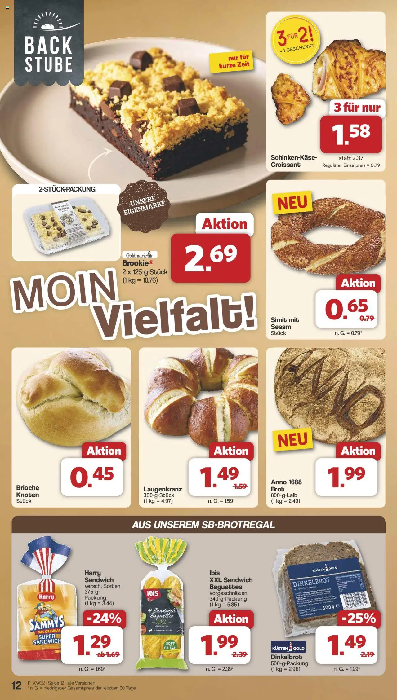 Famila Nordwest Prospekt 	 - gültig ab dem 03.08.2025 | Seite: 12 | Produkte: Croissant, Brot
