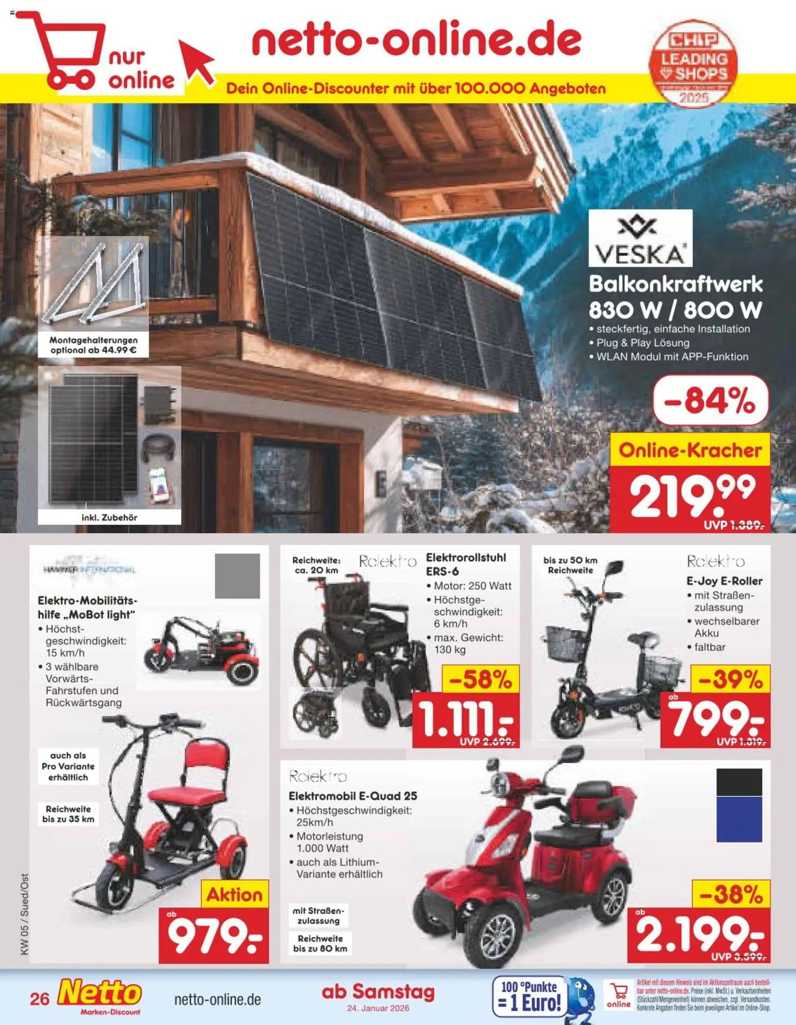 Netto Marken-Discount Prospekt 	 – gültig ab 26.01.2026 | Seite: 32 | Produkte: Gewicht