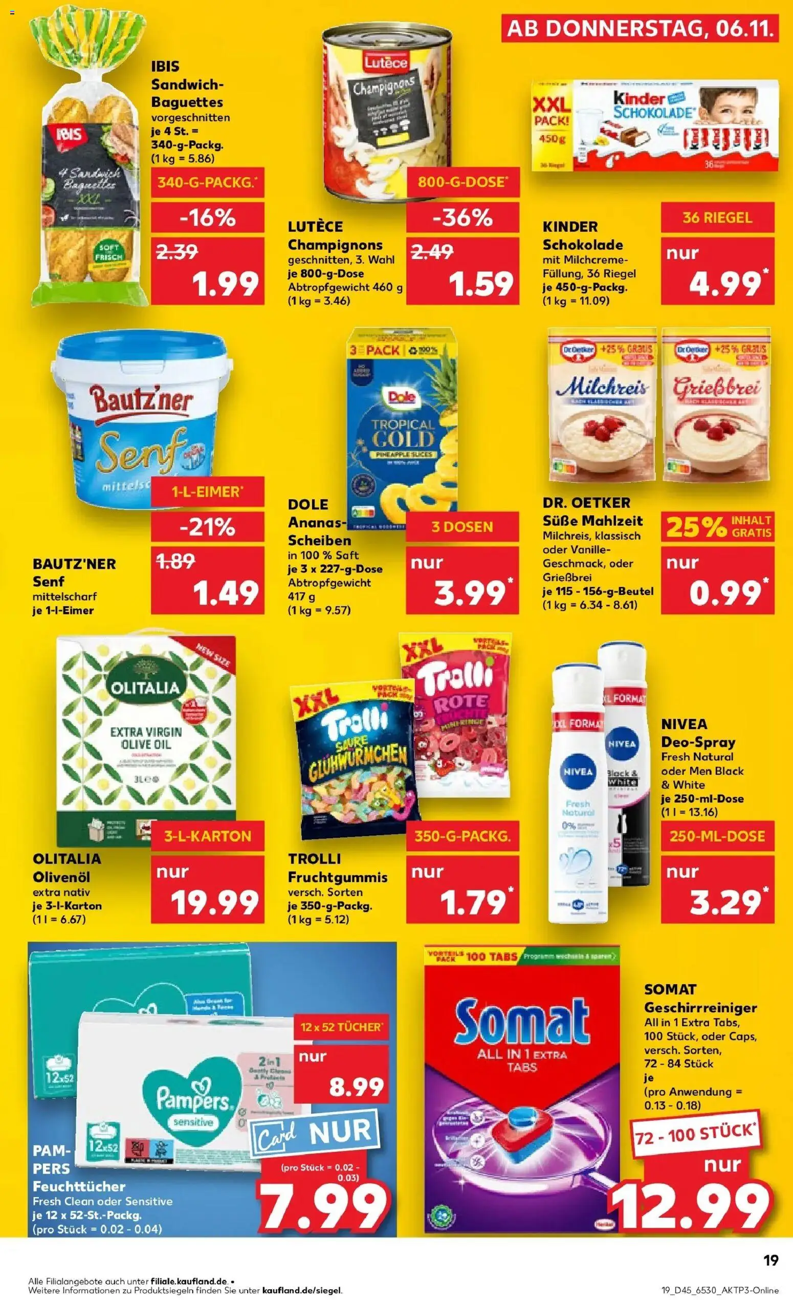 Kaufland prospekt Berlin	 – gültig ab 10.11.2025 | Seite: 19 | Produkte: Ananas, Deodorant, Champignons, Saft