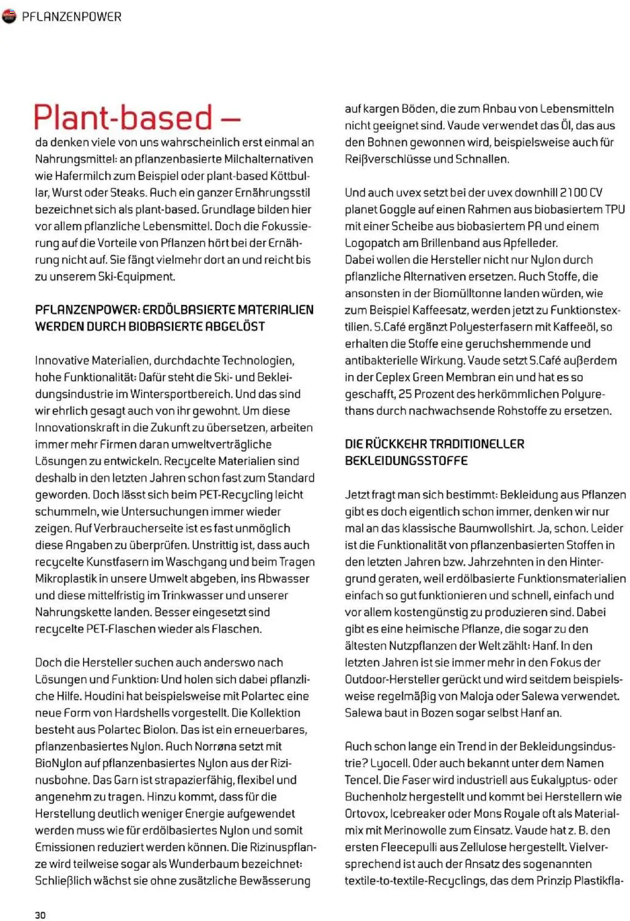 Sport2000 Prospekt Home of Schnee erleben – gültig ab 23.09.2025 | Seite: 30 | Produkte: Hafermilch, Ski, Bekleidung, Wurst