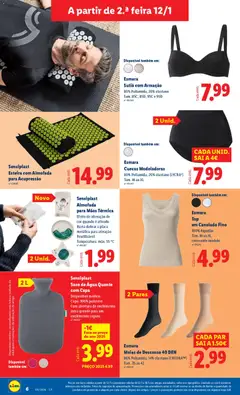 Pré-visualização Lidl Novidades válido de 12.01.2026 | Página: 6 | Produtos: Top, Algodão, Esteira, Meias