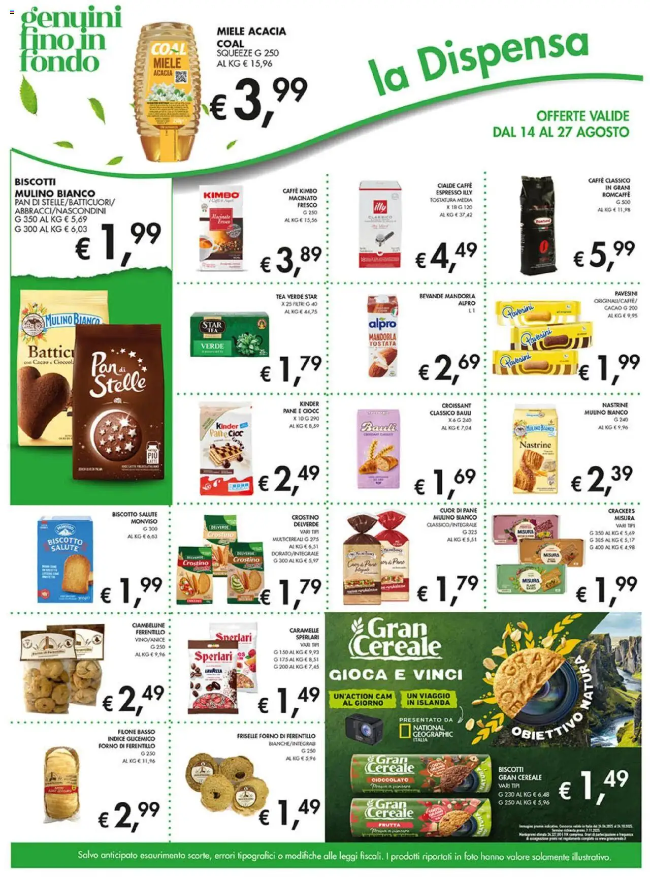 Volantino Coal del 14.08.2025 | Pagina: 11 | Prodotti: Pane, Caffè, Croissant, Cacao