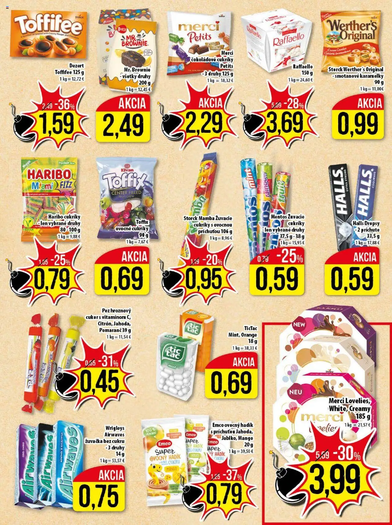 Nové Klas akcie – leták je platný od 13.10.2025 | Strana: 11 | Produkty: Merci, Toffifee, Cukríky, Mango