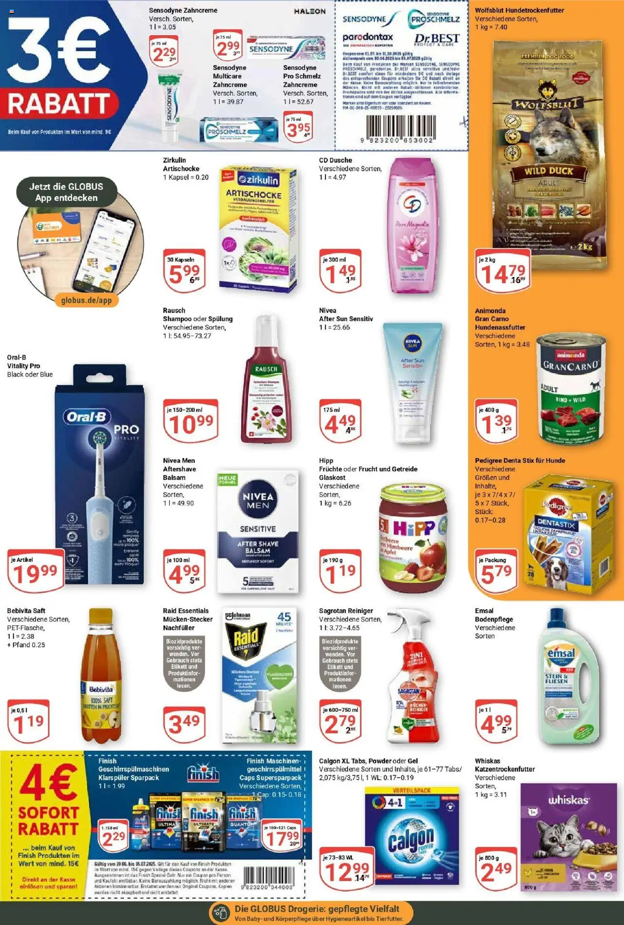 Globus prospekt Krefeld	 - gültig ab dem 29.06.2025 | Seite: 10 | Produkte: Shampoo, Geschirrspülmittel, After Sun, Whiskas