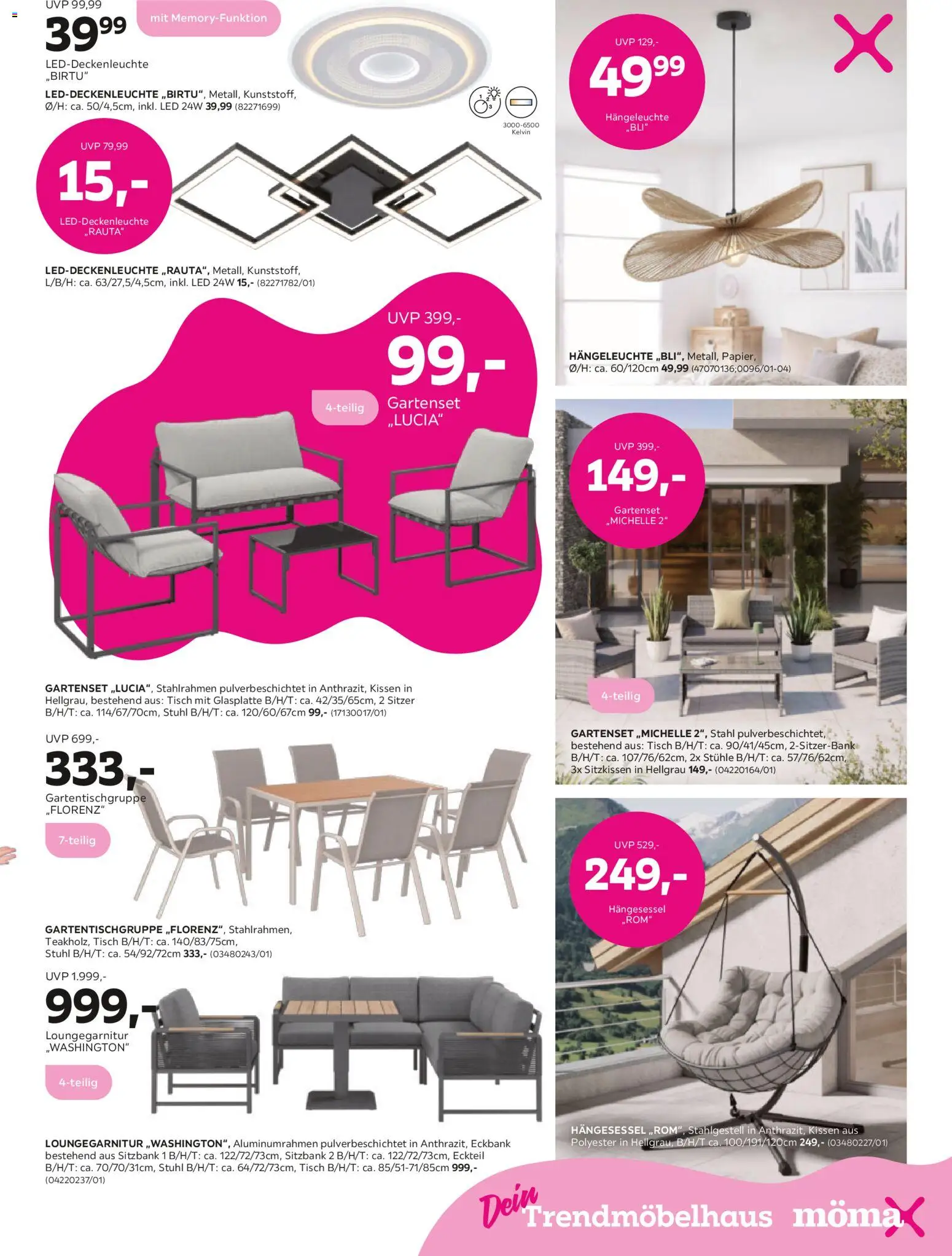 Mömax Prospekt 	 – gültig ab 02.03.2026 | Seite: 3 | Produkte: Eckbank, Sitzbank, Kissen, Stuhl