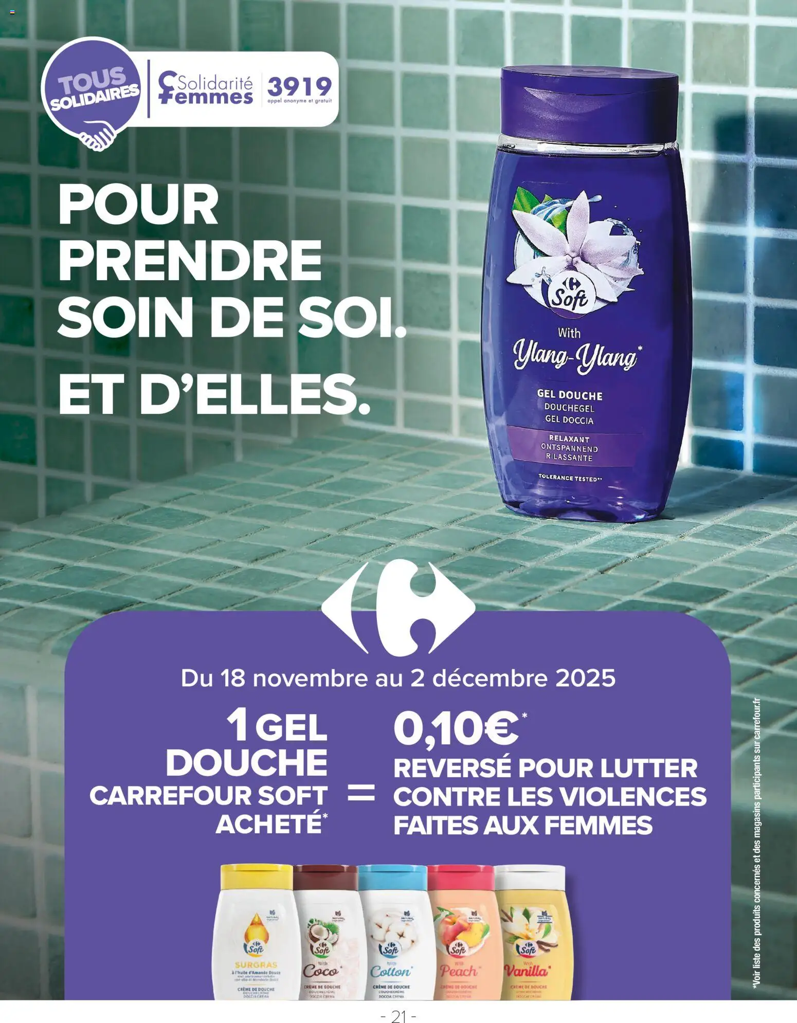 {H1} | Page: 21 | Produits: Gel douche, Douche, Crème