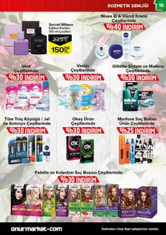 16.12.2025 tarihinden itibaren geçerli olan Onur Market kataloğu önizlemesi | Sayfa: 15