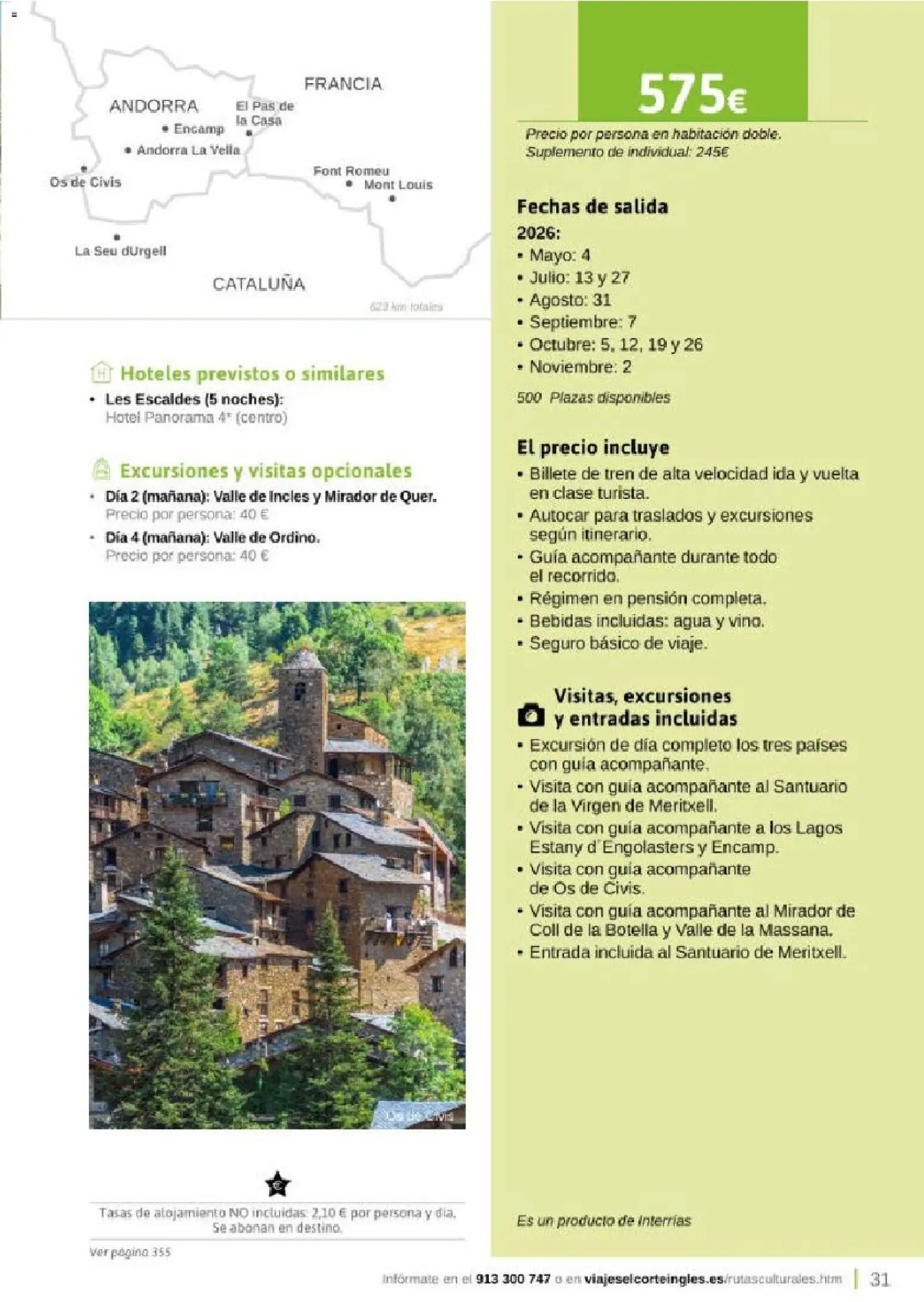Viajes El Corte Inglés Rutas Culturales de la Comunidad de Madrid │ válido desde el 01.04.2026 | Página: 31
