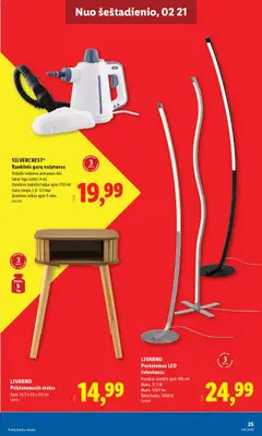 LIDL leidinys galioja nuo 16.02.2026 | Puslapis: 25 | Prekių: Stalas, Bendras