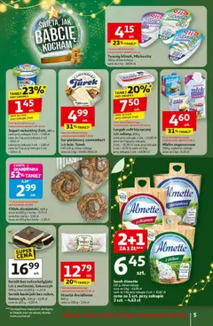 Pogląd oferty "Auchan Gazetka" - ważna od 11.12.2025 | Strona: 5 | Produkty: Serek, Camembert, Ser, Twaróg