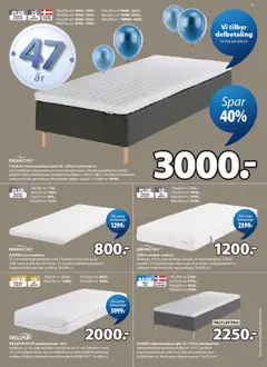 Forhåndsvisning av JYSK kundeavis gyldig fra 30.03.2026 | Side: 19 | Produkter: Overmadrass, Rammemadrass, Madrass