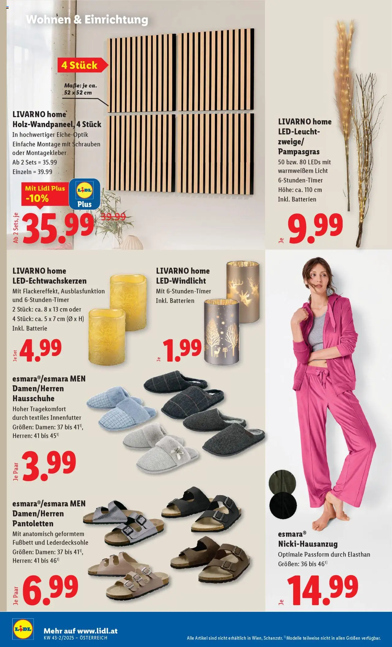 Lidl Flugblatt - Oberpullendorf, Güssing, Oberwart gültig ab 23.10.2025 | Seite: 28 | Produkte: Hausschuhe, Batterie