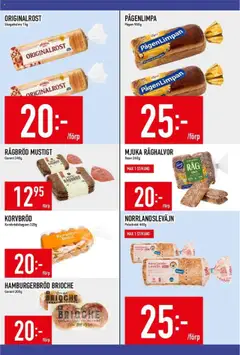 Matdax reklamblad aktuell från 15.09.2025 | Sida: 7 | Produkter: Korvbröd, Hamburgerbröd, Levain, Bröd