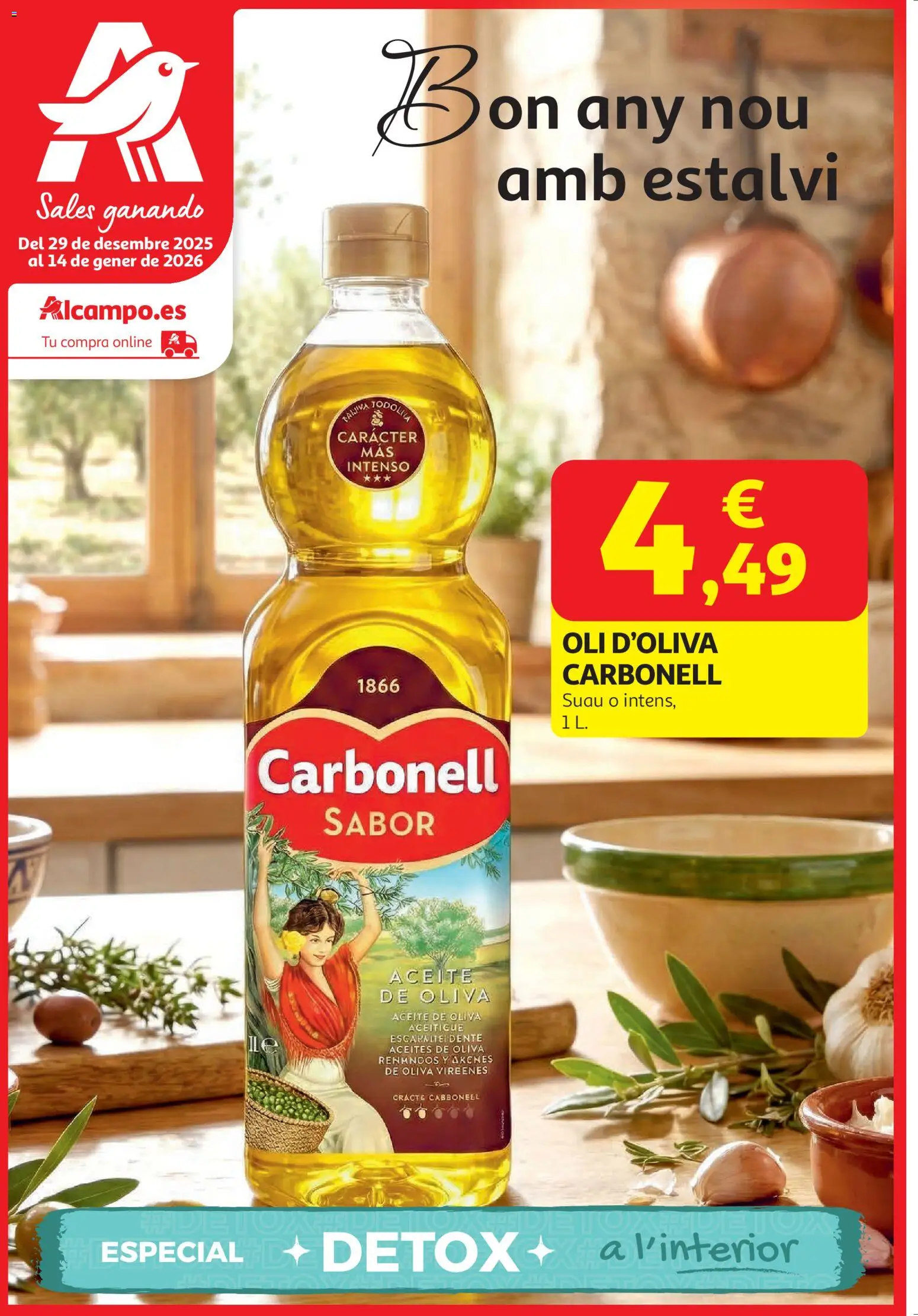 Alcampo - HG Catalan  │ válido desde el 29.12.2025 | Página: 1 | Productos: Aceite, Aceite de oliva