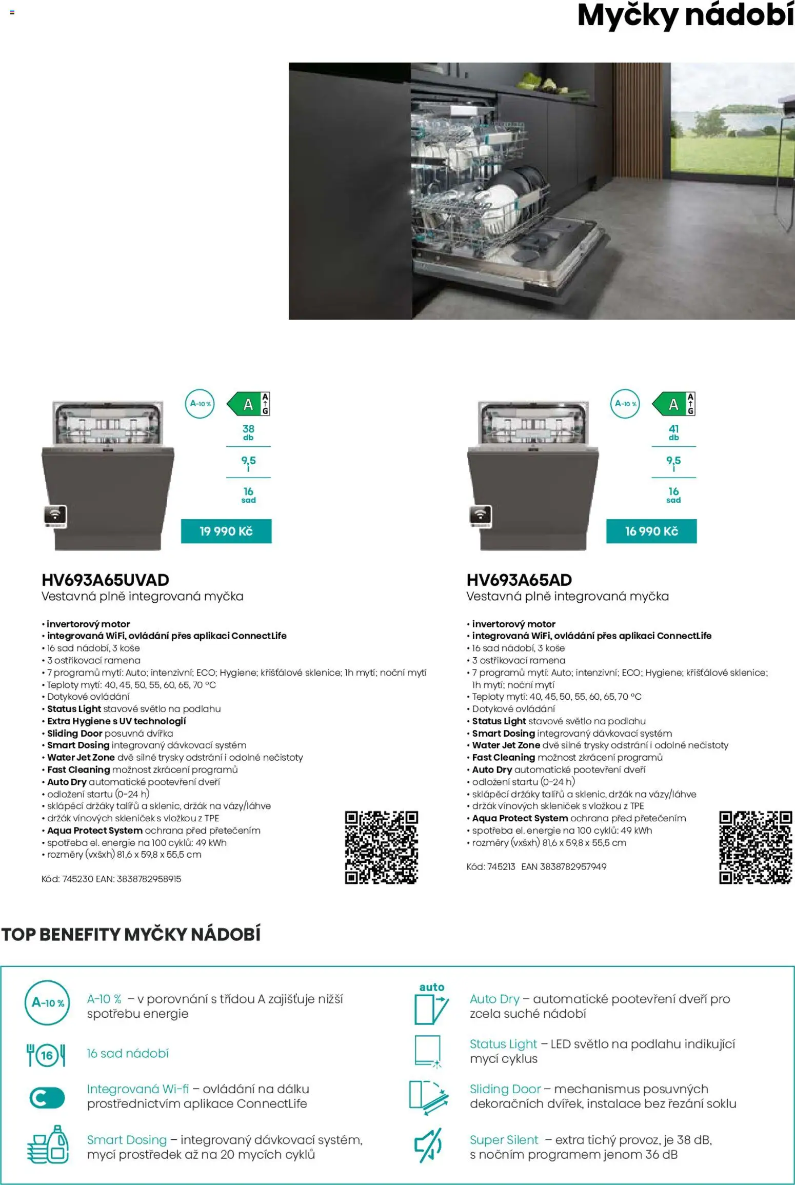 Möbelix leták - Hisense od 01.09.2025 | Strana: 9 | Produkty: Nádobí, Myčka, LED, LED světlo