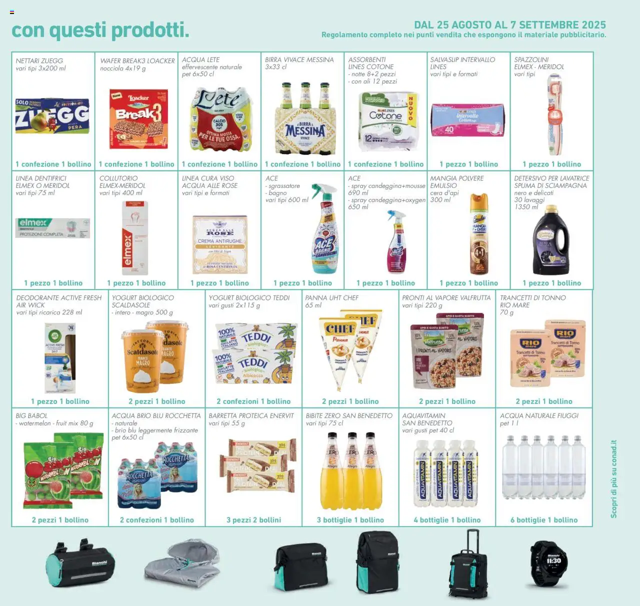 Volantino Conad del 27.08.2025 | Pagina: 37 | Prodotti: Crema, Yogurt, Panna, Bibite