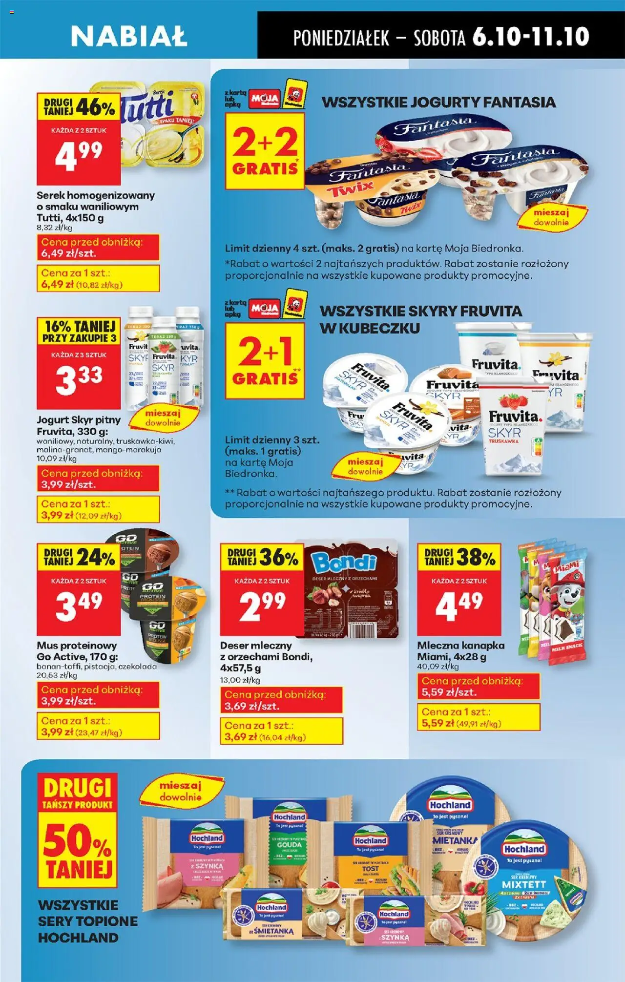 Biedronka gazetka od 06.10.2025 | Strona: 39 | Produkty: Karta, Serek homogenizowany, Ser, Jogurt