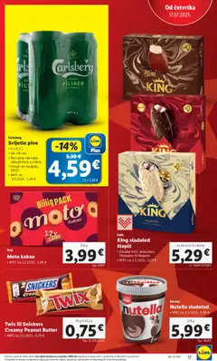 Lidl katalog | vrijedi od 17.07.2025 | Stranica: 17 | Proizvodi: Snickers, Ledo, Sladoled, Kakao