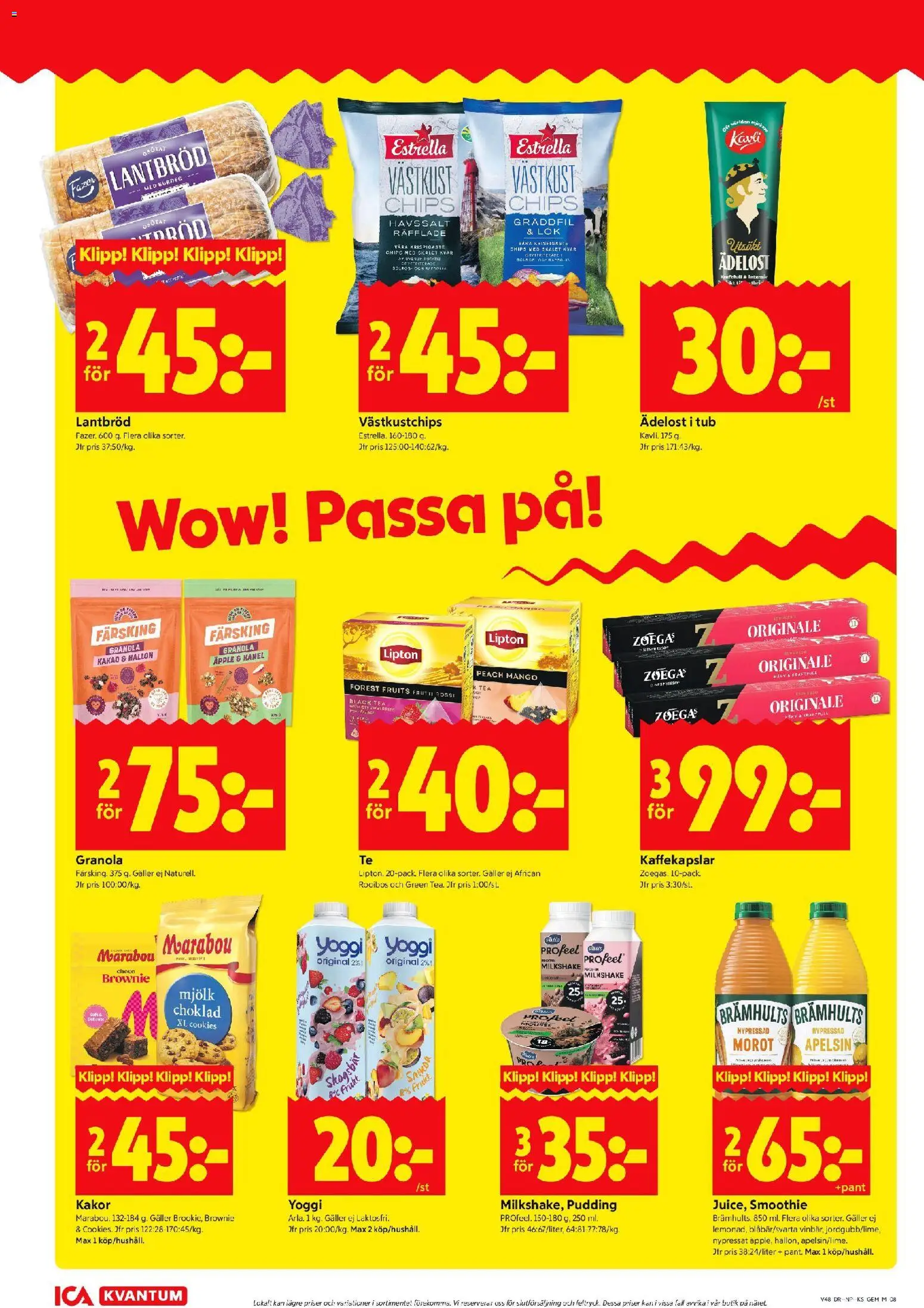 ICA Kvantum reklamblad aktuell från 24.11.2025 | Sida: 8 | Produkter: Choklad, Äpple, Granola, Hallon
