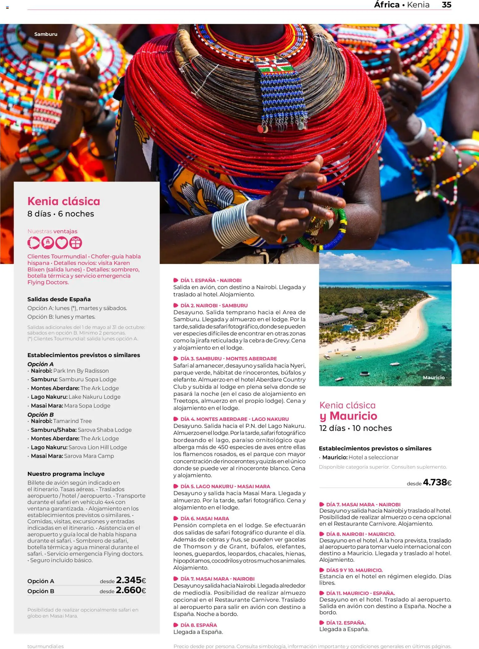 Viajes El Corte Inglés Africa y Oriente Medio │ válido desde el 01.01.2026 | Página: 35 | Productos: Agua mineral