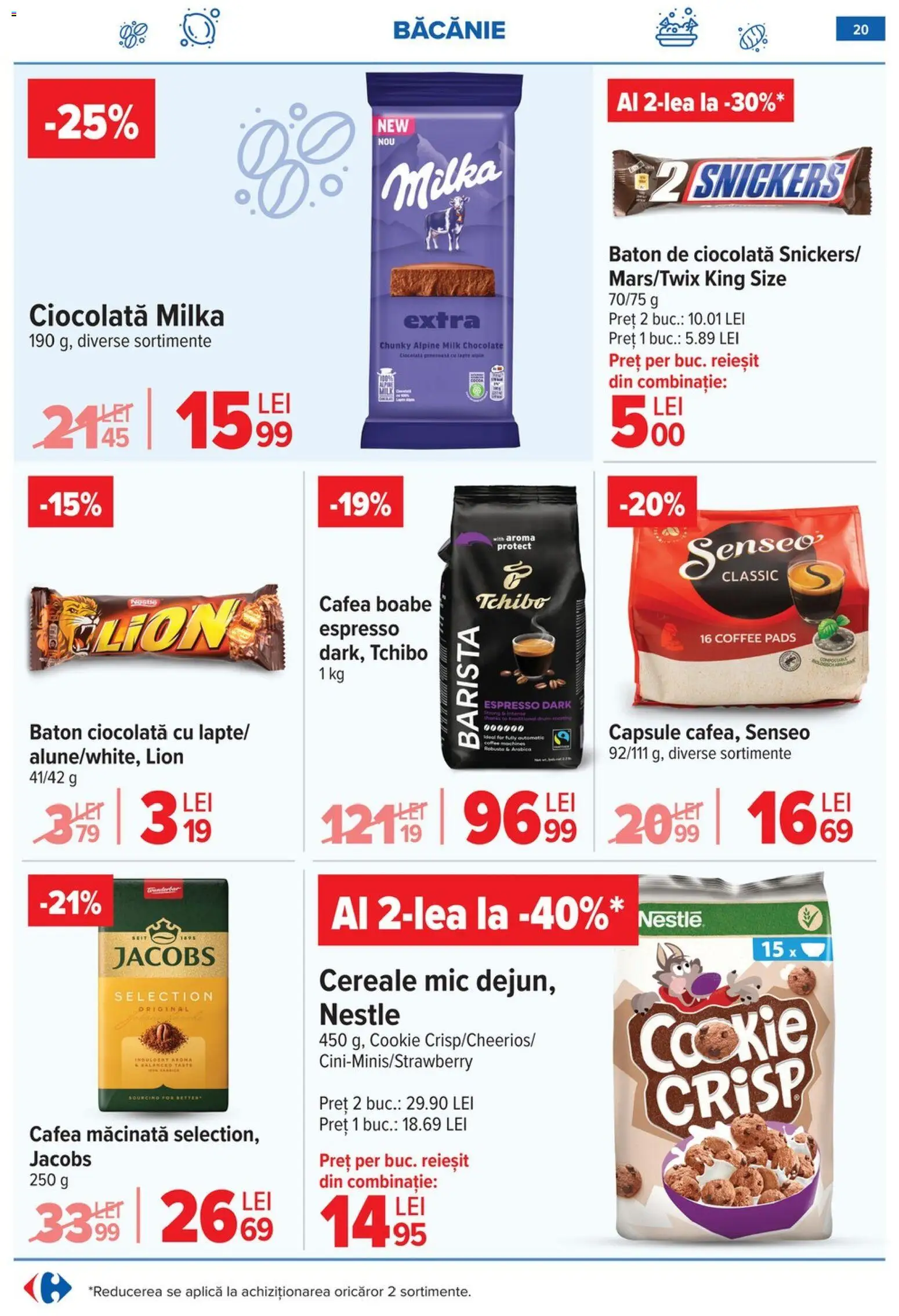 Noul catalog Carrefour – valabil de la 14.01.2026 | Pagină: 22 | Produse: Köpek çiti, Cafea, Ciocolată, Cereale