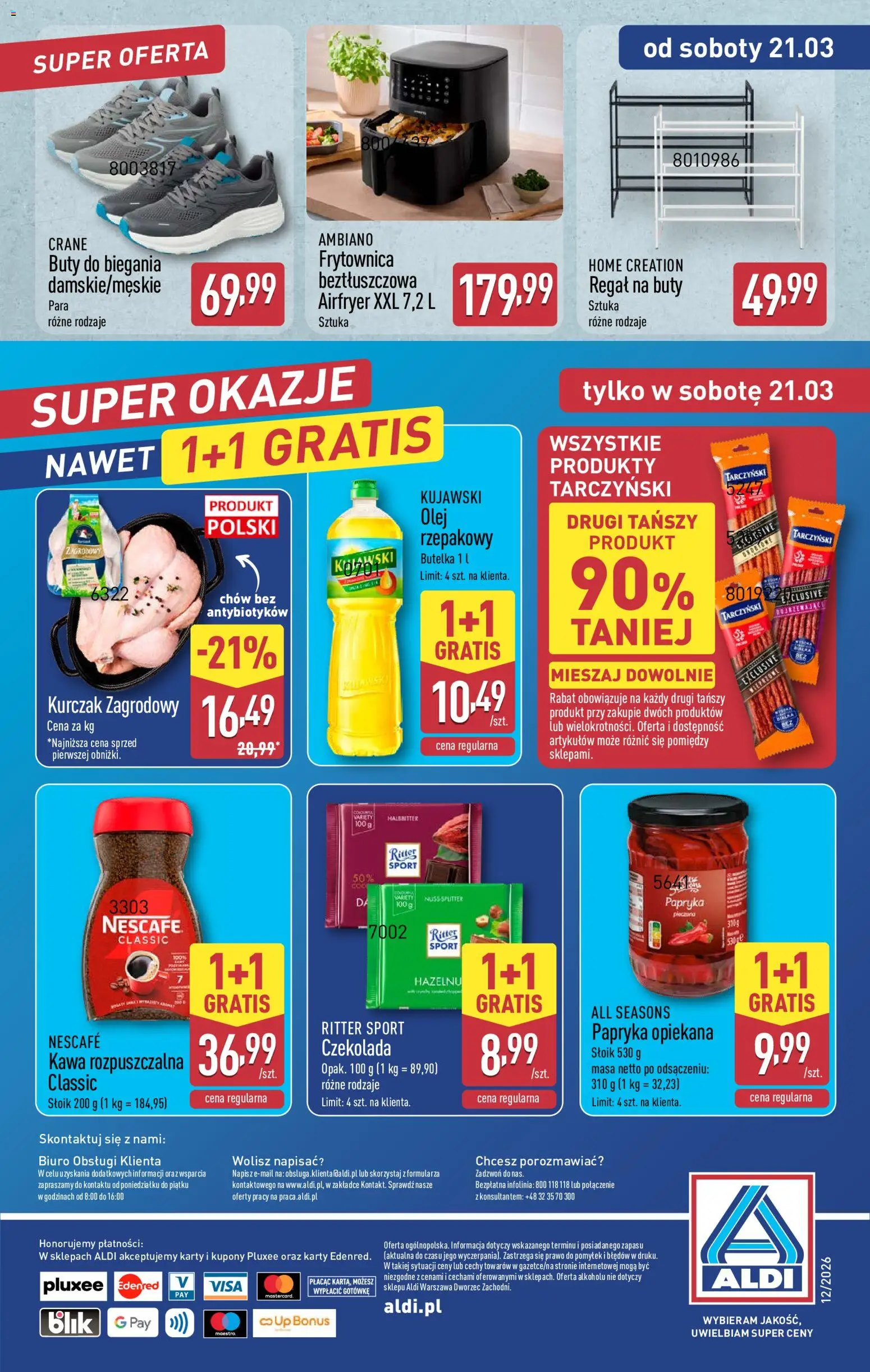 Aldi Polsko leták - Oferta weekendowa od 19.03.2026 | Strana: 12 | Produkty: Ritter Sport, Nescafé, Regál, Karty