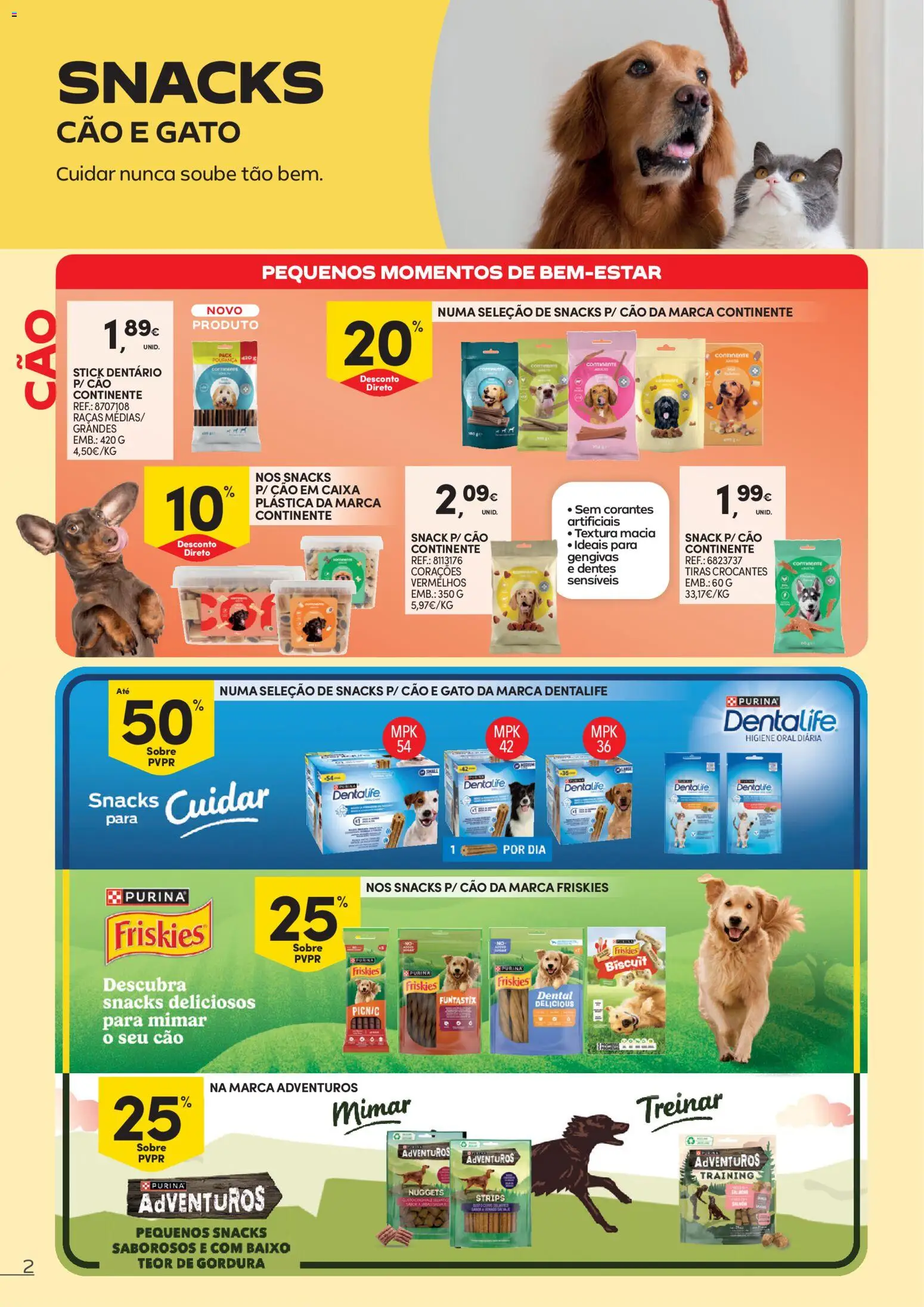 Continente - Animais de Companhia │ válido de 07.04.2026 | Página: 2 | Produtos: Caixa, Nuggets