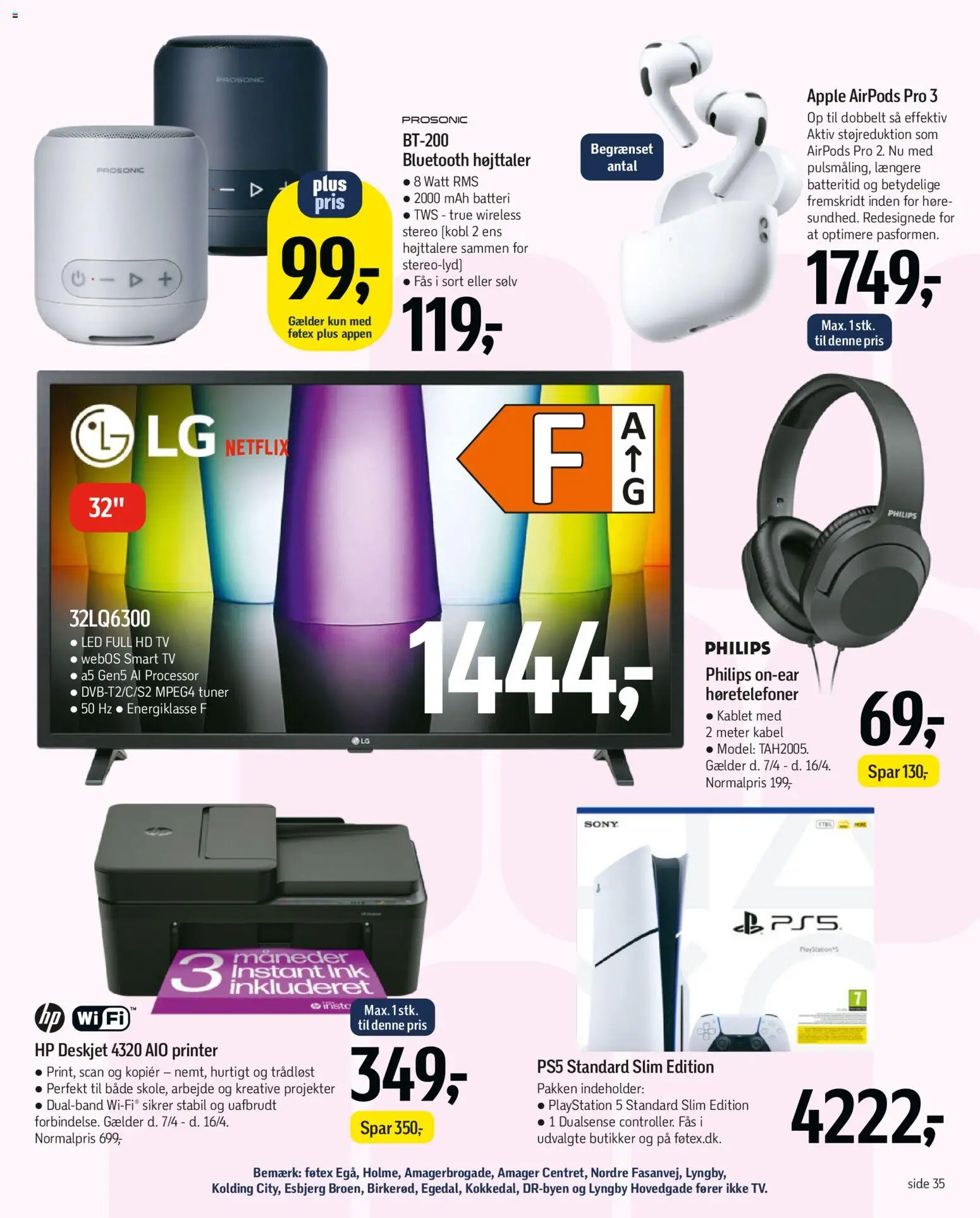Føtex tilbudsavis – gyldig fra 07.04.2026 | Side: 50 | Produkter: Processor, TV, Playstation, Kabel