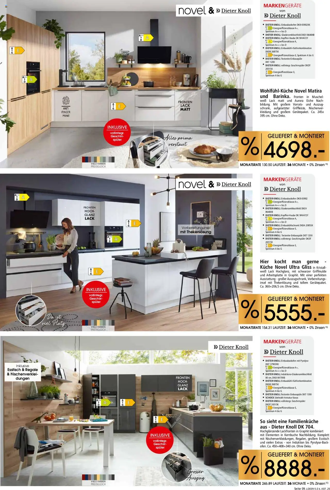 Zurbrüggen - Küchen für Ihr Zuhause – gültig ab 14.09.2025 | Seite: 9 | Produkte: Geschirrspüler, Esstisch, Küche